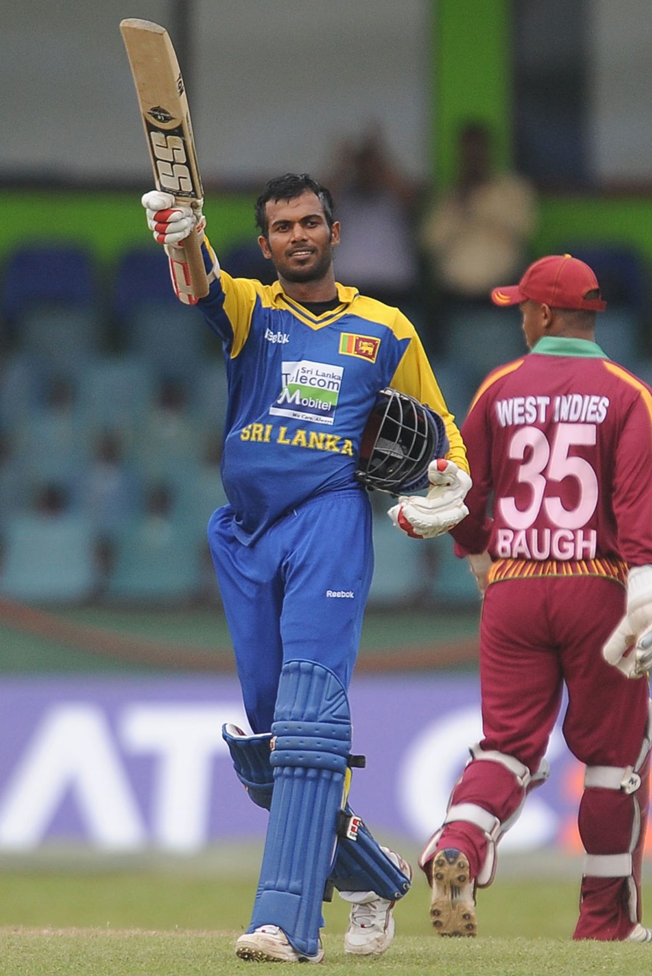 Upul Tharanga reaches his ninth ODI century, Sri Lanka v West Indies, 2nd ODI, Colombo, February 3, 2011