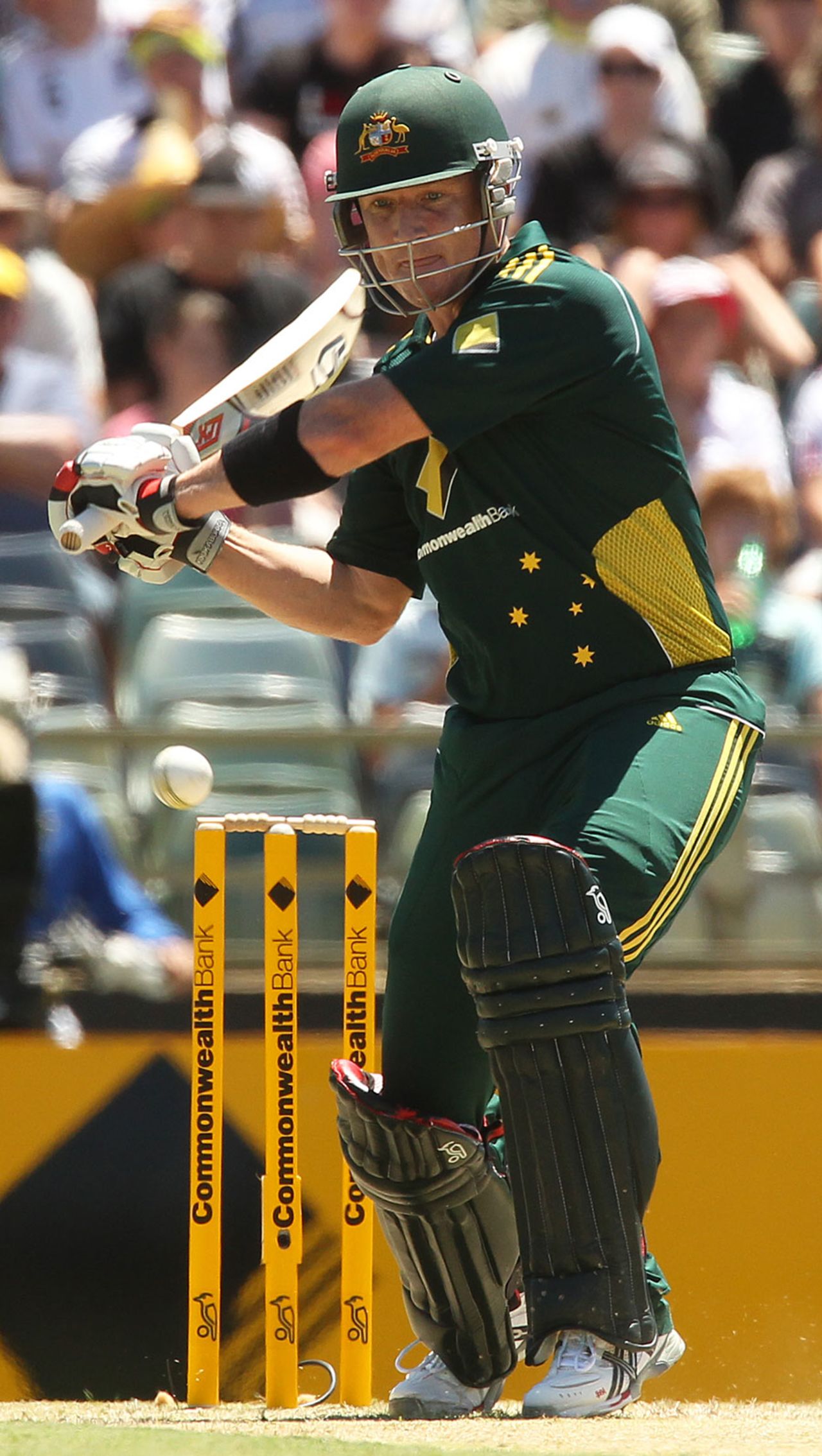 Brad Haddin started well again for Australia in the final match of the series, Australia v England, 7th ODI, Perth, February 6 2011