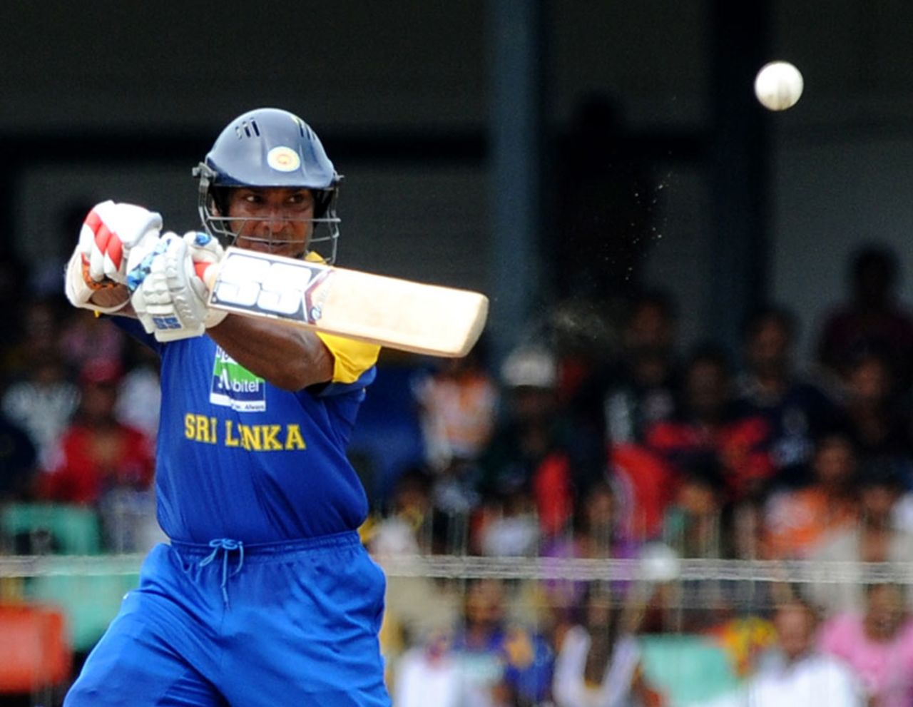 Kumar Sangakkara scores through the off side during his 75, Sri Lanka v West Indies, 3rd ODI, SSC, February 6, 2011