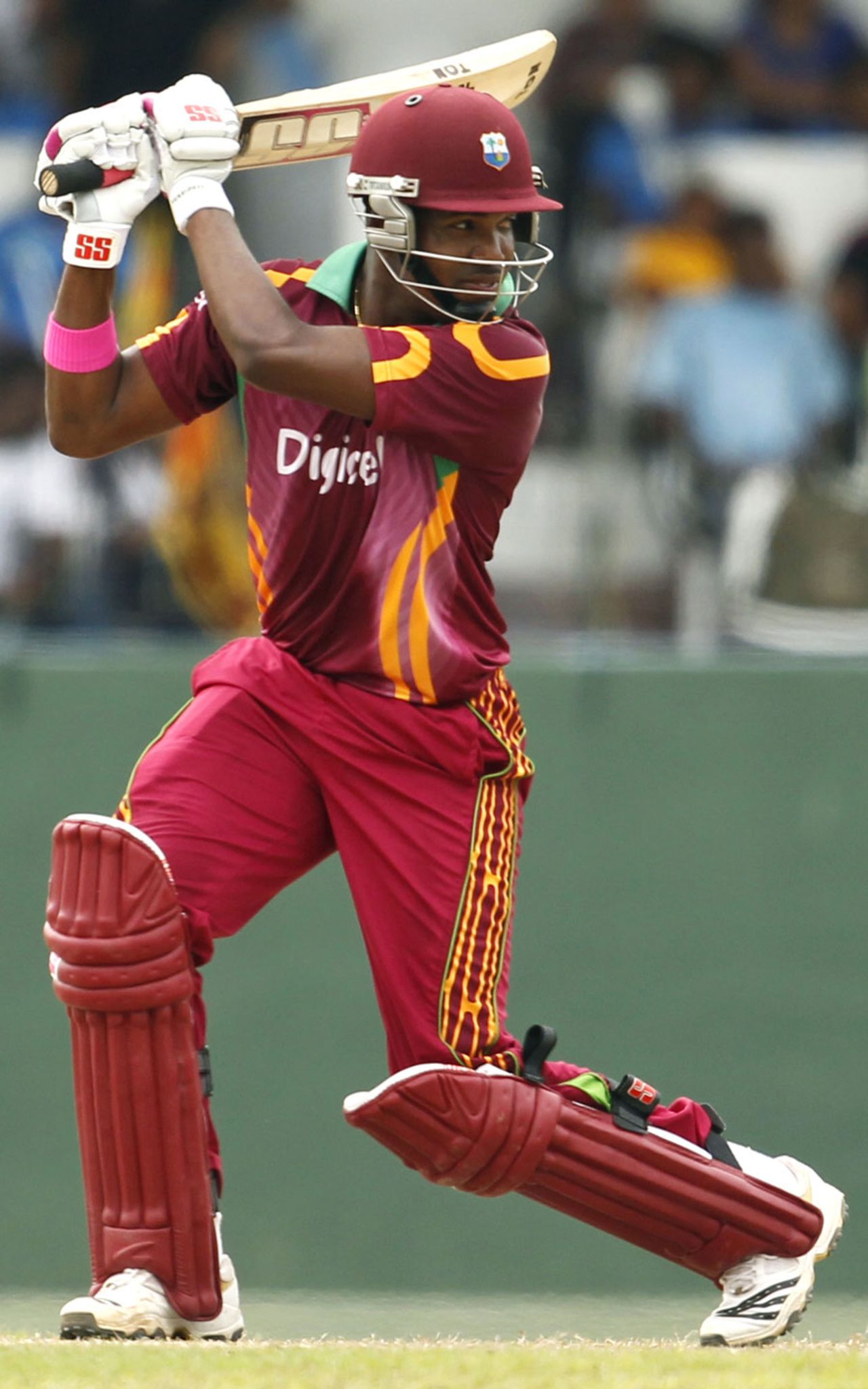 Darren Bravo drives backward of point, Sri Lanka v West Indies, 3rd ODI, SSC, February 6, 2011