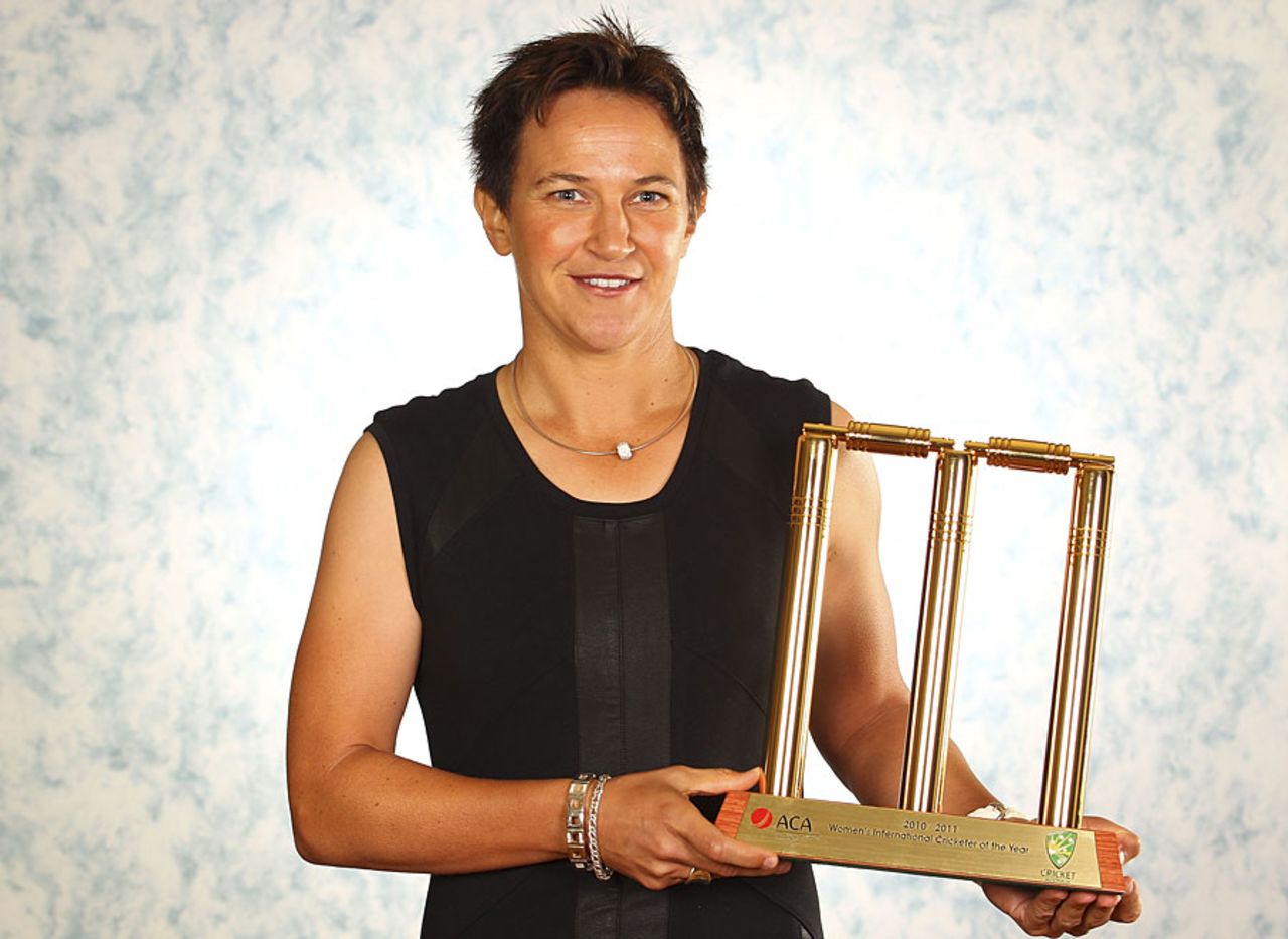 Shelley Nitschke was crowned Australia's woman cricketer of the year, Melbourne, February 7, 2011