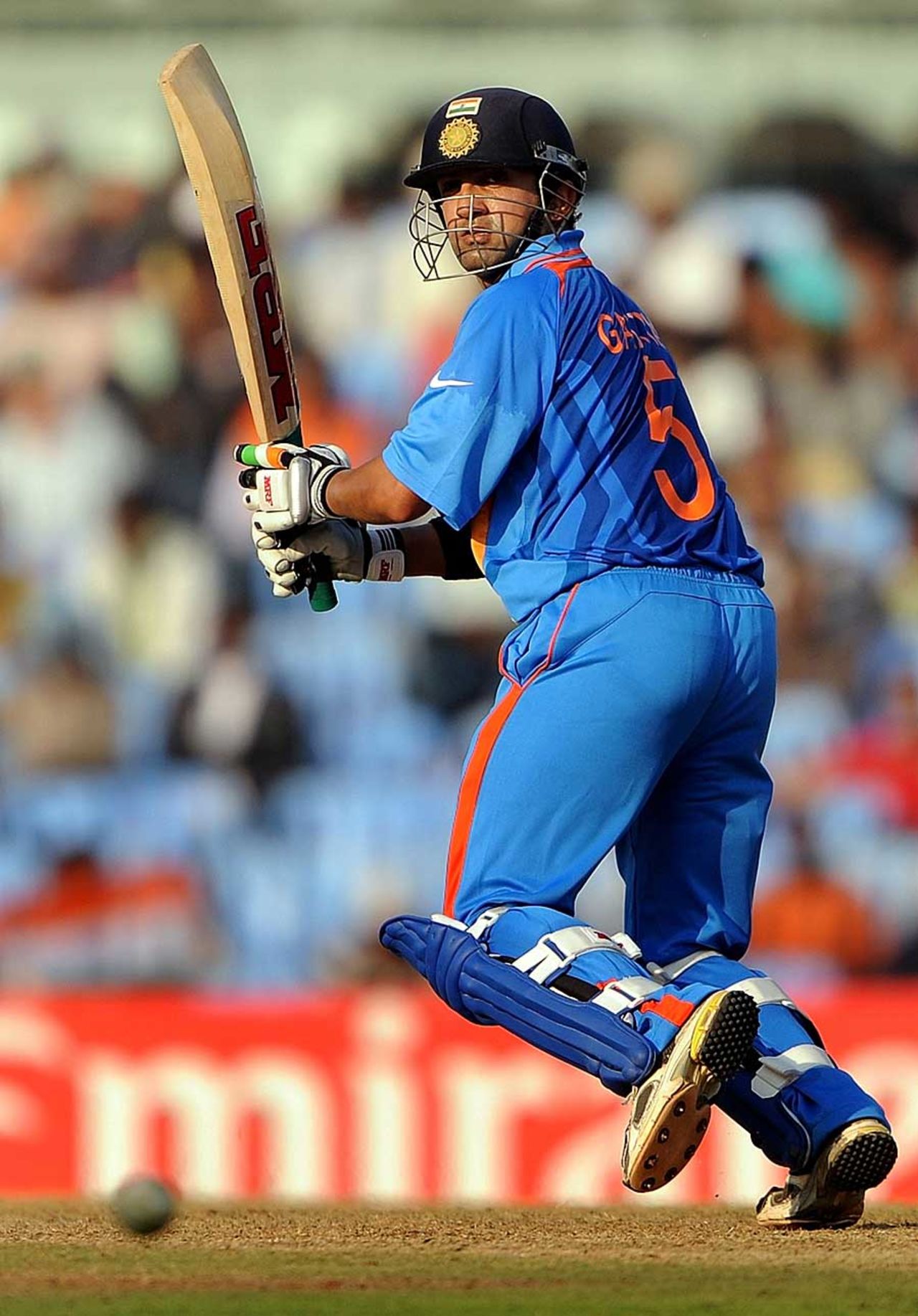 Gautam Gambhir made a quickfire half-century, India v New Zealand, World Cup 2011 warm-up, Chennai, February 16, 2011