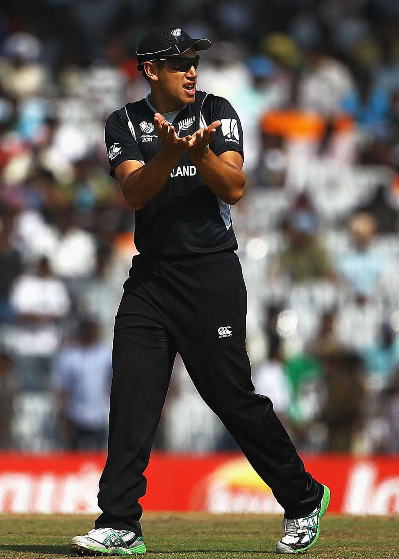 Ross Taylor struggled to contain India, India v New Zealand, World Cup 2011 warm-up, Chennai, February 16, 2011