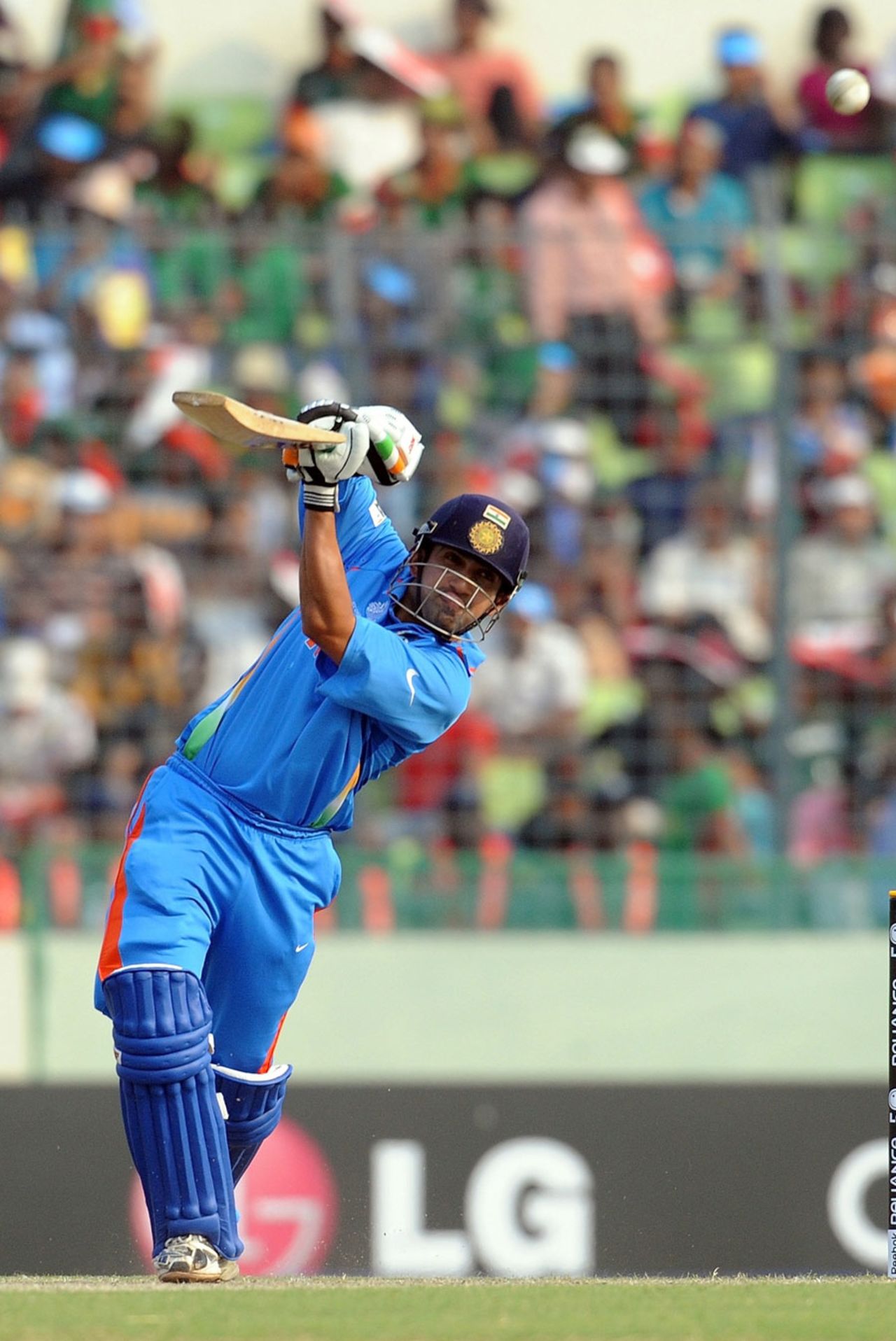 Gautam Gambhir scored 39 at a run a ball, Bangladesh v India, Group B, World Cup 2011, Mirpur, February 19, 2011