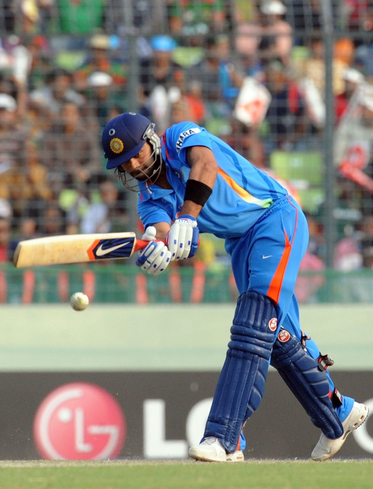 Virat Kohli got to a fifty off 46 balls, Bangladesh v India, Group B, World Cup 2011, Mirpur, February 19, 2011