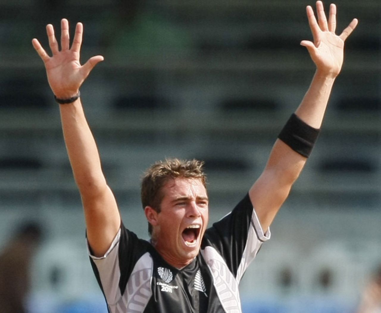 Tim Southee provided the first breakthrough for New Zealand, Kenya v New Zealand, Group A, World Cup 2011, Chennai, February 20, 2011