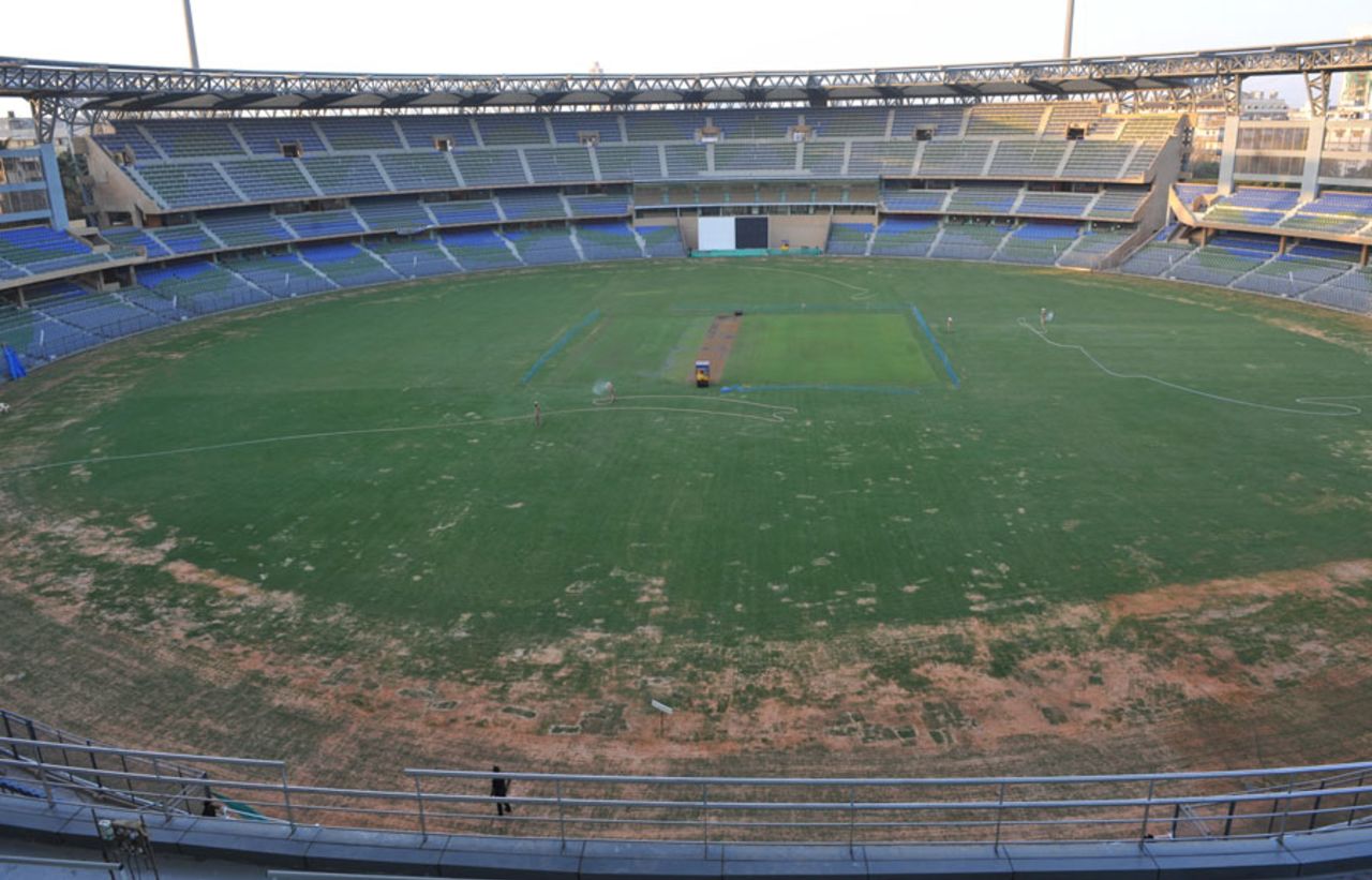 The Wankhede Stadium less than a month before it hosts its first World Cup game, Mumbai, February 20, 2011