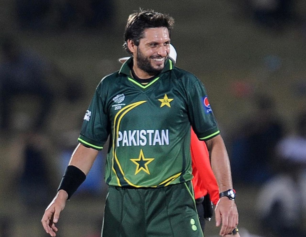 Shahid Afridi had plenty to smile about as he took five wickets, Kenya v Pakistan, World Cup, Group A, Hambantota, February 23, 2011