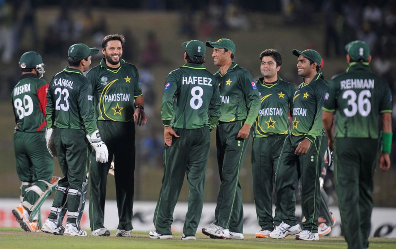 Shahid Afridi used the review system effectively to dismiss Tanmay Mishra, Kenya v Pakistan, World Cup, Group A, Hambantota, February 23, 2011