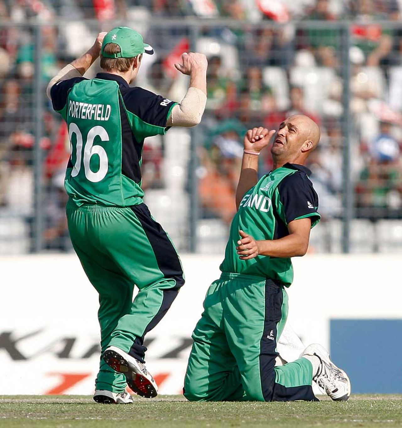 Andre Botha claimed his second scalp when he removed Shakib Al Hasan, Bangladesh v Ireland, World Cup 2011, Mirpur, February 25, 2010
