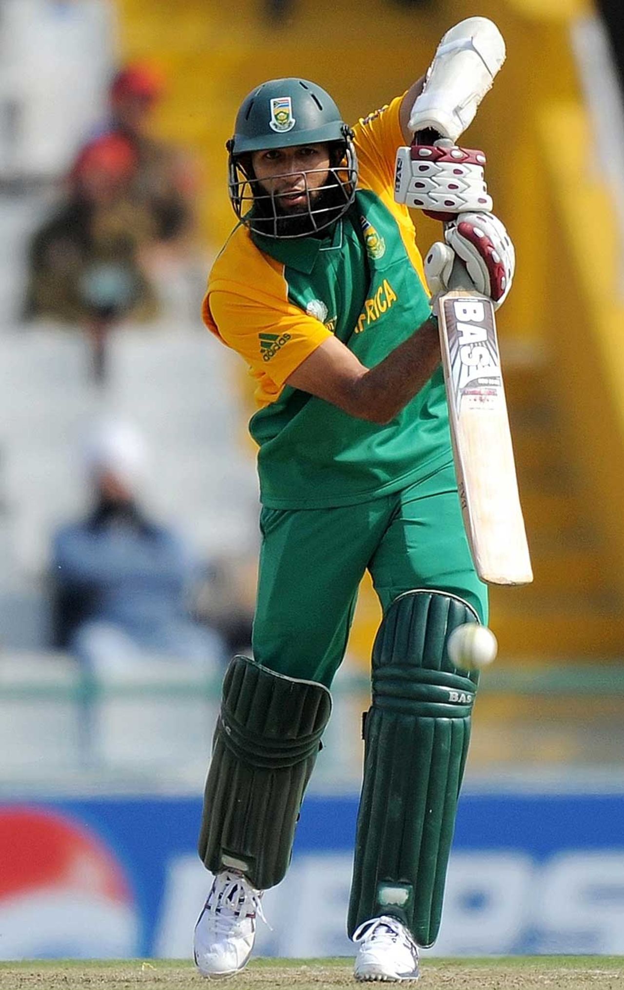 Hashim Amla anchored the South African innings, Netherlands v South Africa, World Cup 2011, Mohali, March 3, 2011