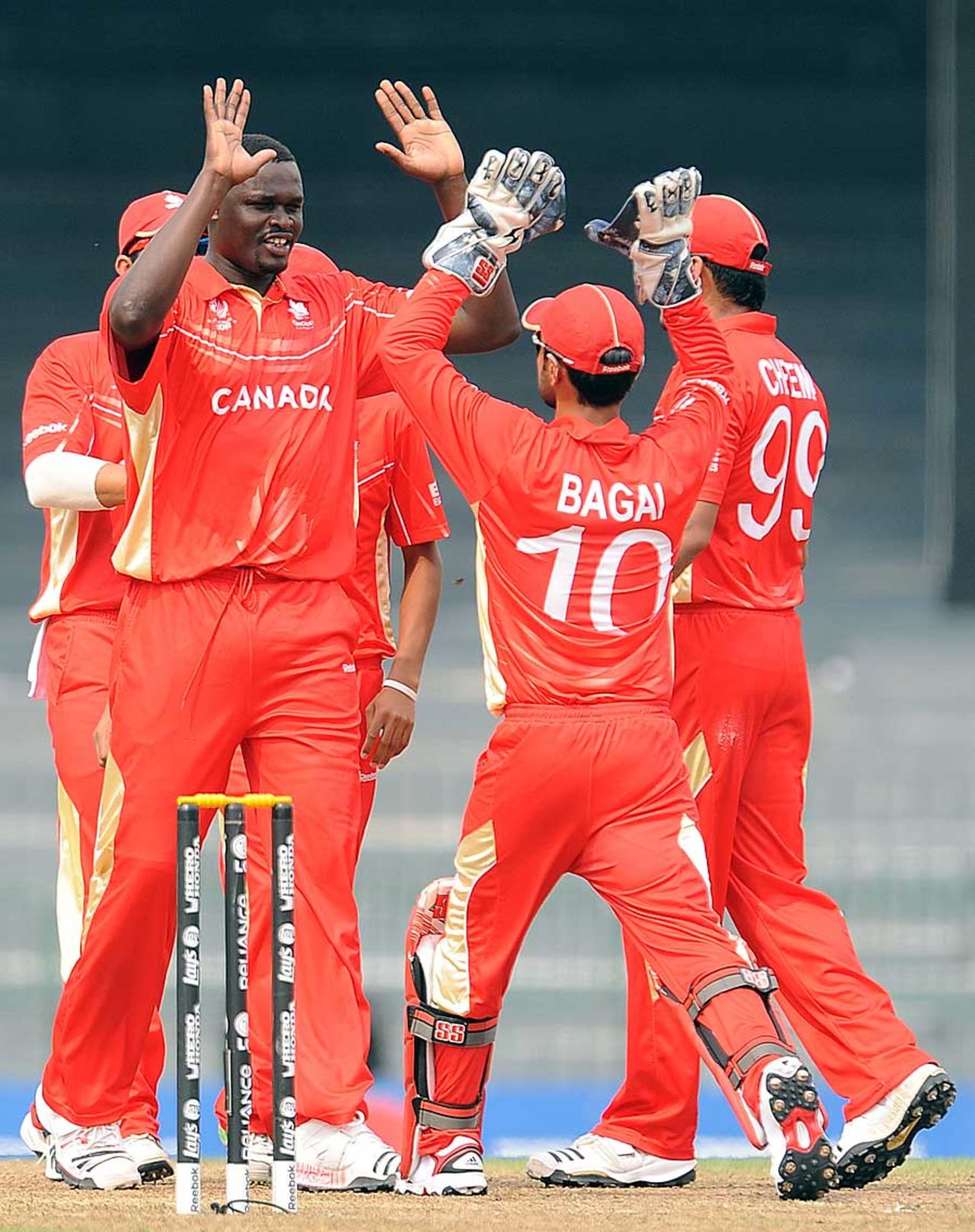Henry Osinde gave Canada an early breakthrough, Canada v Pakistan, Group A, World Cup 2011, Colombo, March 3, 2011