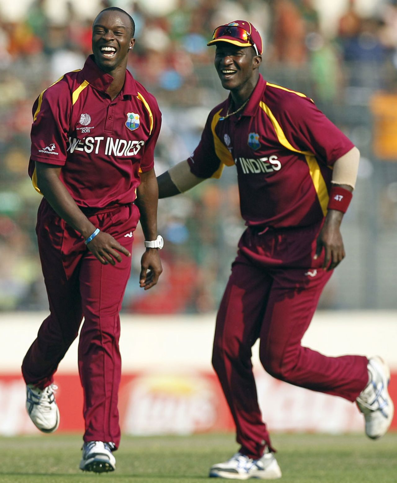 Kemar Roach and Darren Sammy picked up three wickets apiece, Bangladesh v West Indies, Group B, World Cup 2011, Mirpur, March 4, 2011