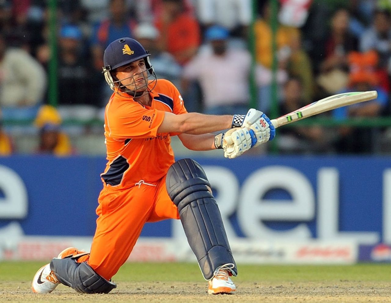 Peter Borren top scored for Netherlands with 38, India v Netherlands, Group B, World Cup, Delhi, March 9, 2011