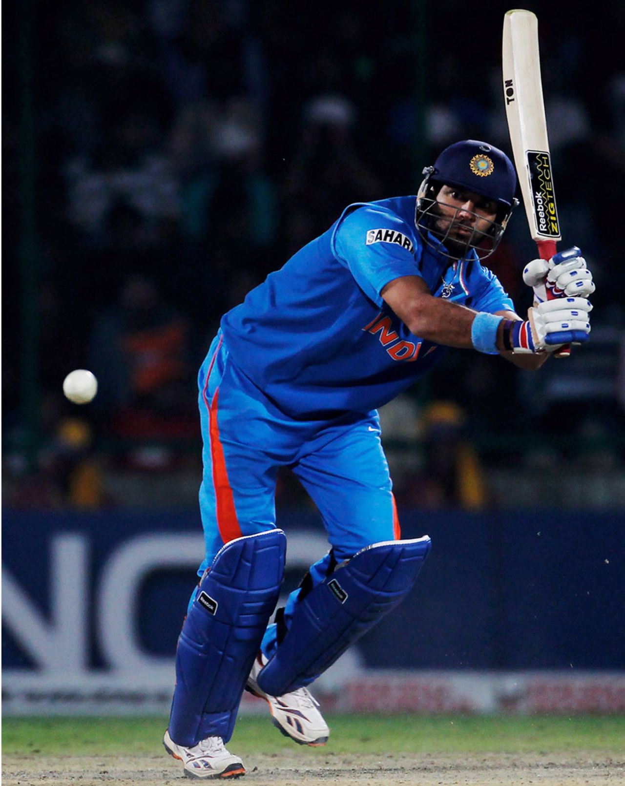 Yuvraj Singh flicks one to the leg side, India v Netherlands, Group B, World Cup, Delhi, March 9, 2011