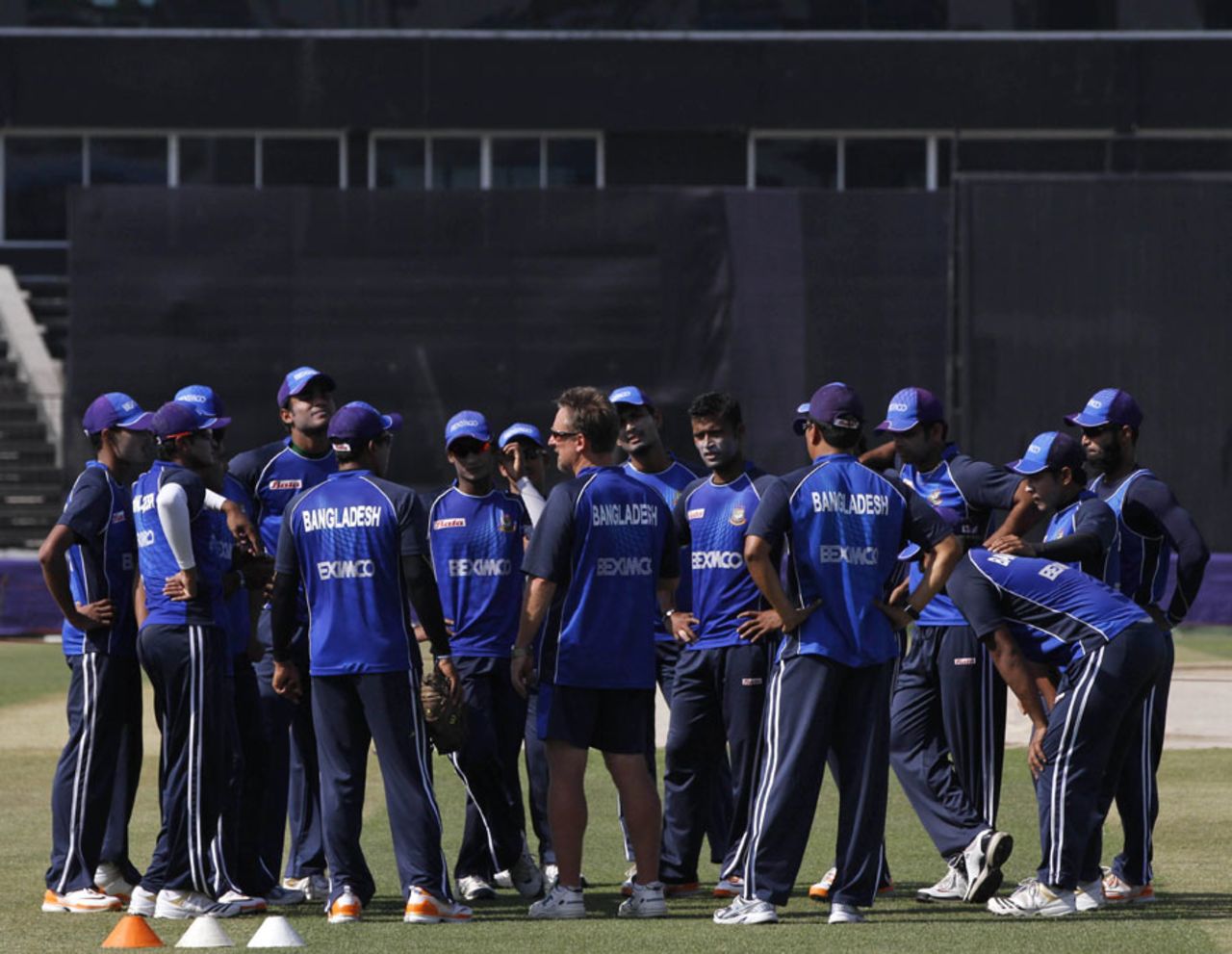 The Bangladesh team during their training session, Chittagong, March 9, 2011
