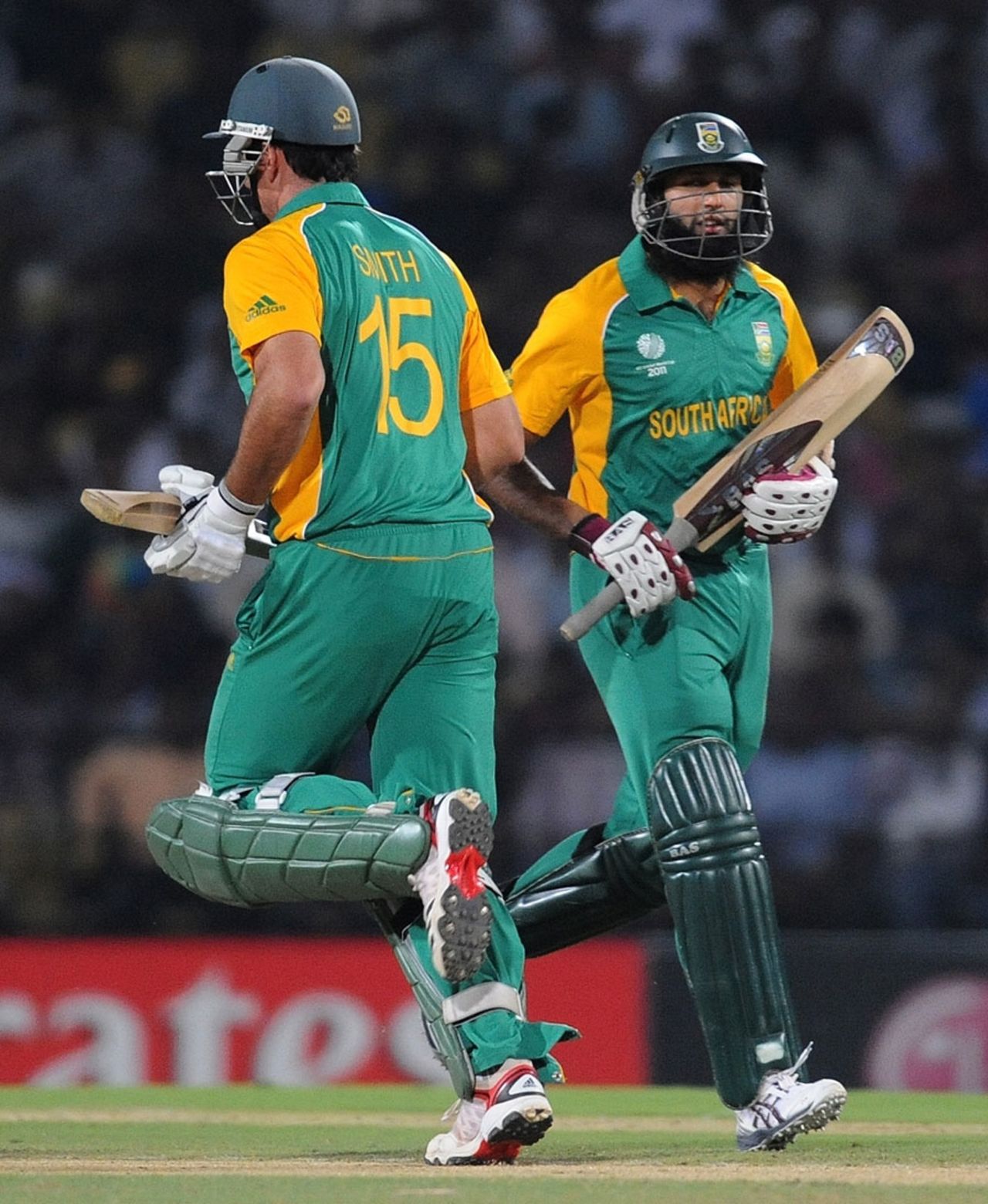 Graeme Smith and Hashim Amla put on 41 for the first wicket, India v South Africa, Group B, World Cup, Nagpur, March 12, 2011