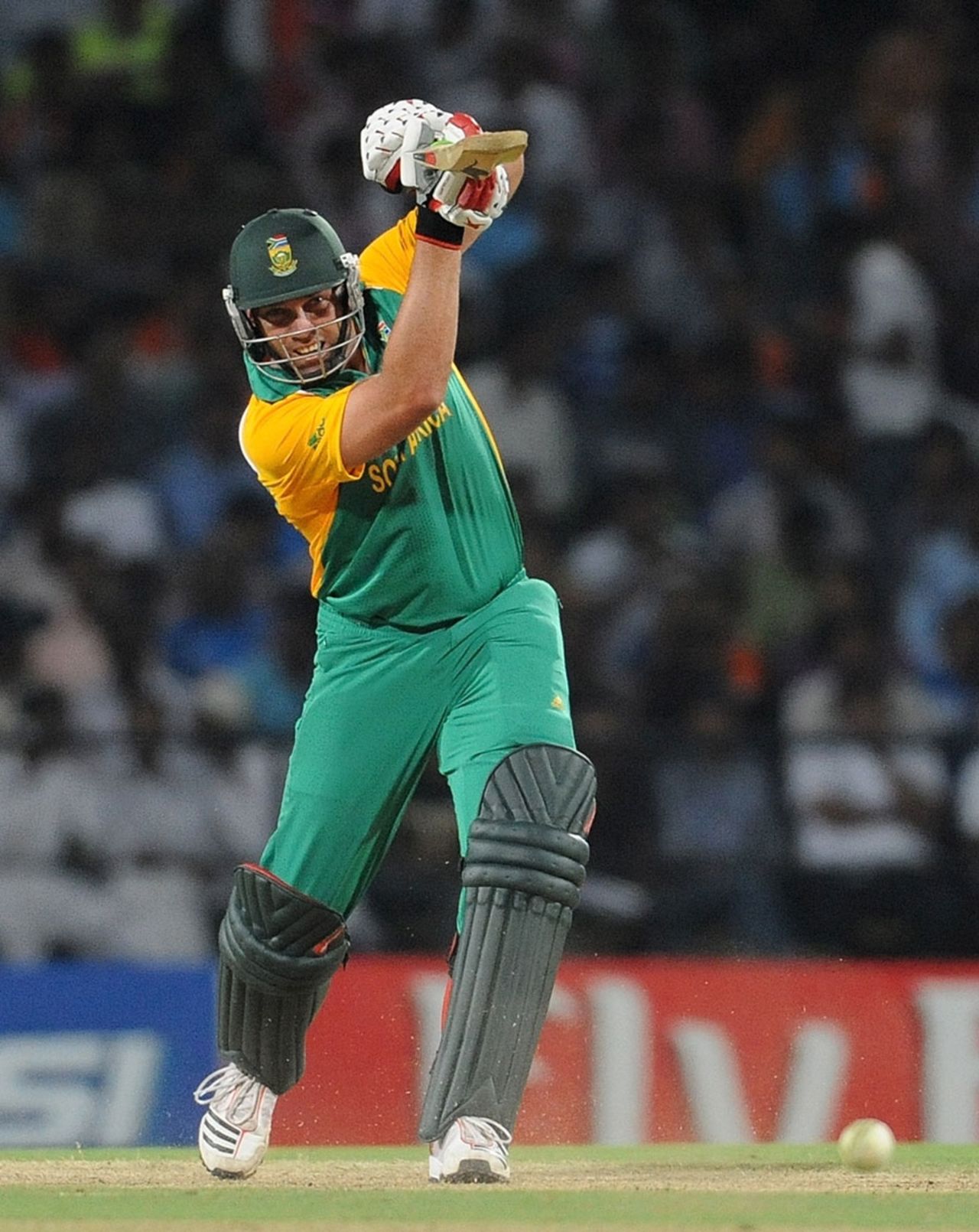 Jacques Kallis drives through the off side, India v South Africa, Group B, World Cup, Nagpur, March 12, 2011