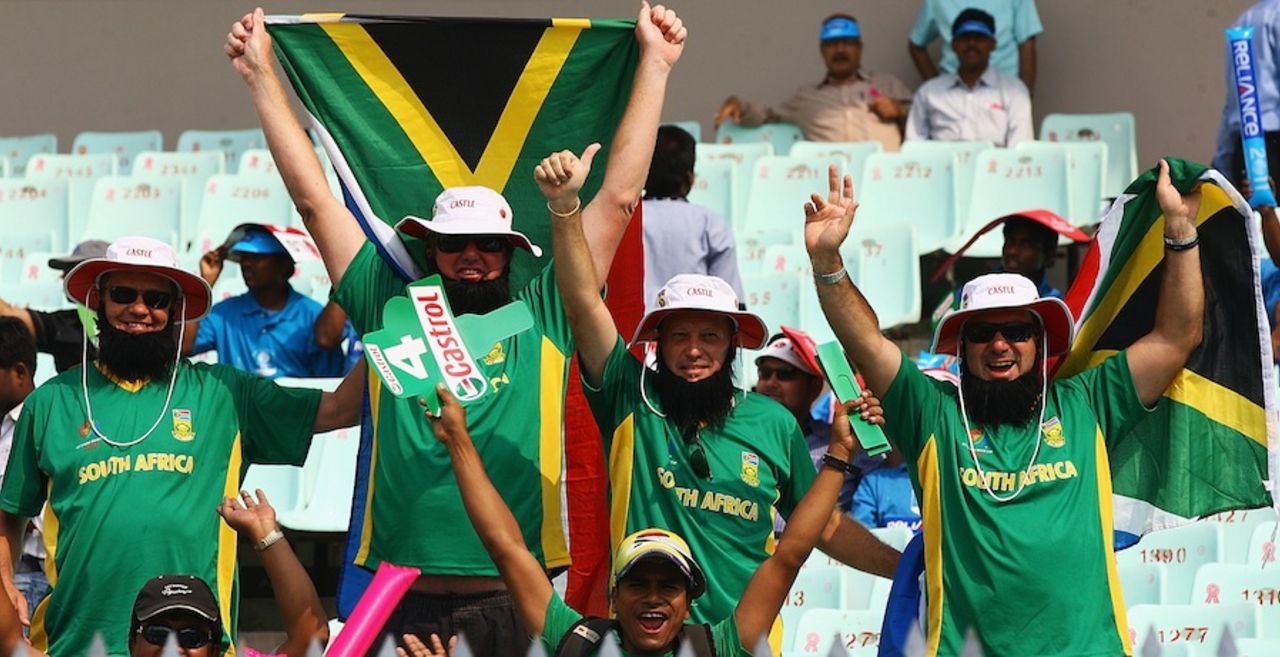 South African fans at Eden Gardens, Ireland v South Africa, Group B, World Cup, Kolkata, March 15, 2011