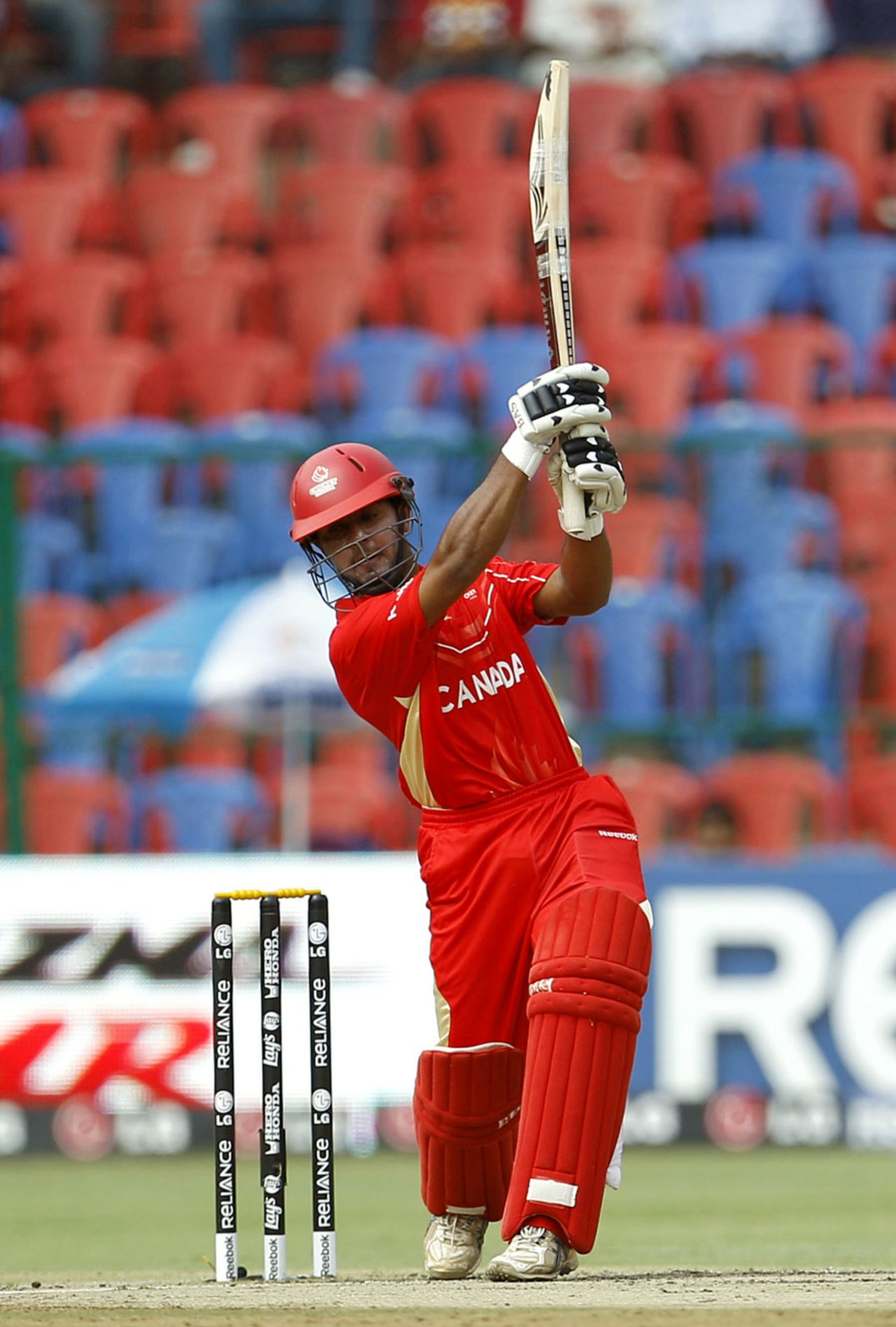 Hiral Patel struck three sixes on his way to a 37-ball fifty, Australia v Canada, Group A, World Cup, Bangalore, March 16, 2011
