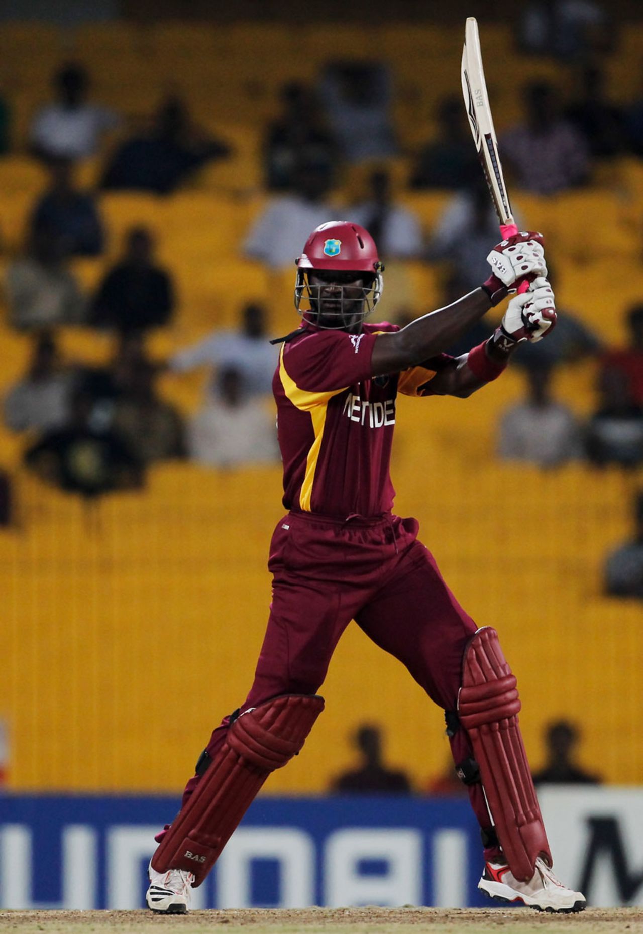 Darren Sammy was full of aggression in a 29-ball 41, England v West Indies, World Cup, Group B, March 17, 2011