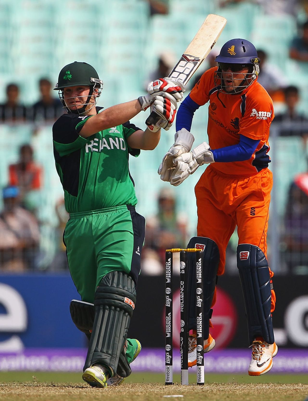 Paul Stirling powers one to the boundary, Ireland v Netherlands, World Cup 2011, Group B, March 18, 2011