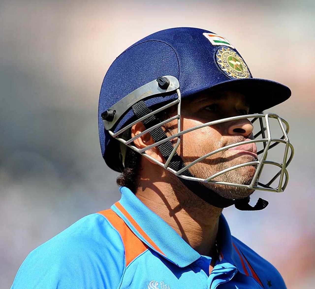 Sachin Tendulkar walks back after being caught behind, India v West Indies, Group B, World Cup 2011, Chennai, March 20, 2011