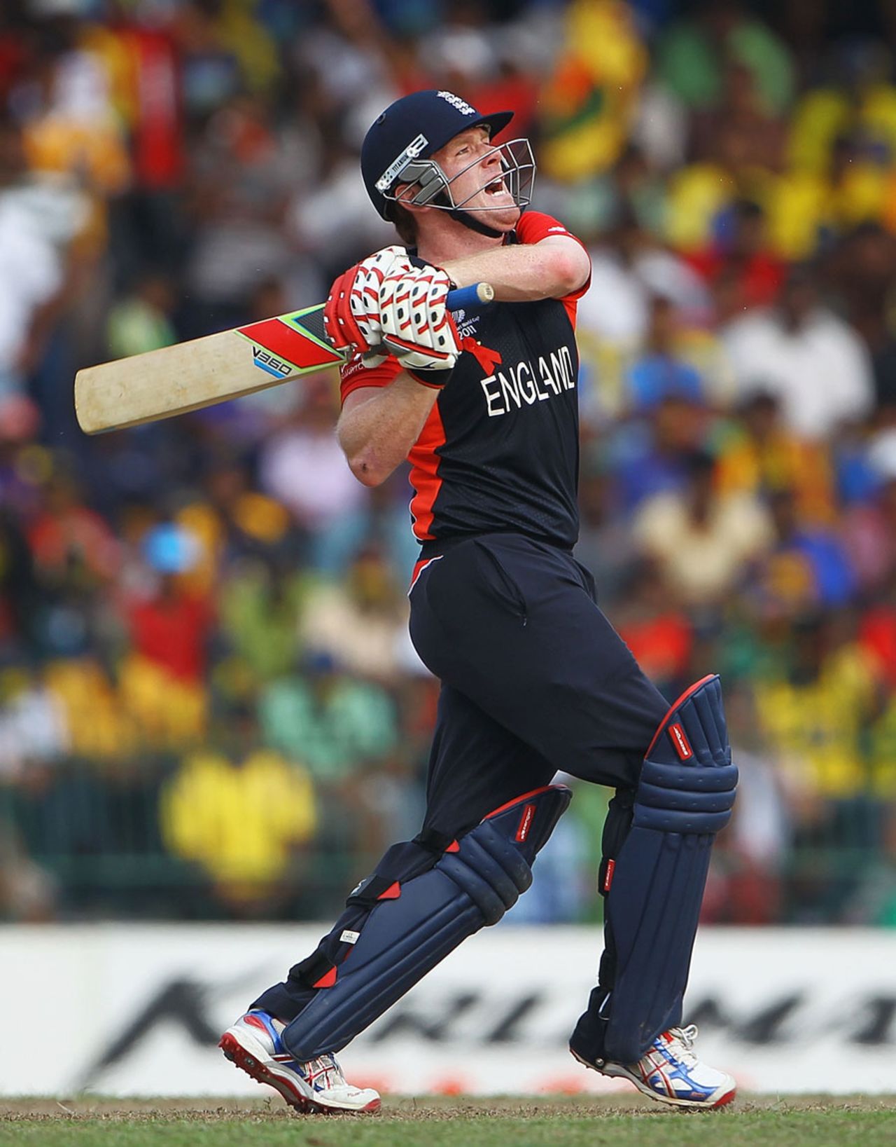 Eoin Morgan led a charmed life during his 55-ball 50, Sri Lanka v England, 4th quarter-final, World Cup 2011, Colombo, March 26 2011