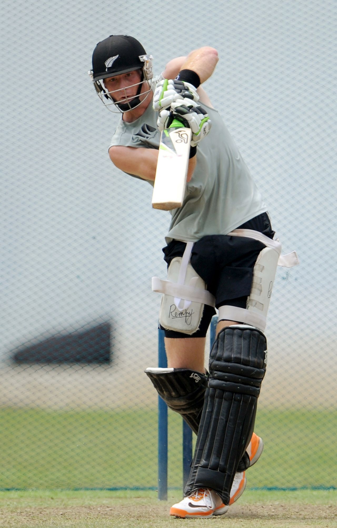 Martin Guptill in the nets ahead of New Zealand's semi-final against Sri Lanka, World Cup 2011, Colombo, March 27 2011