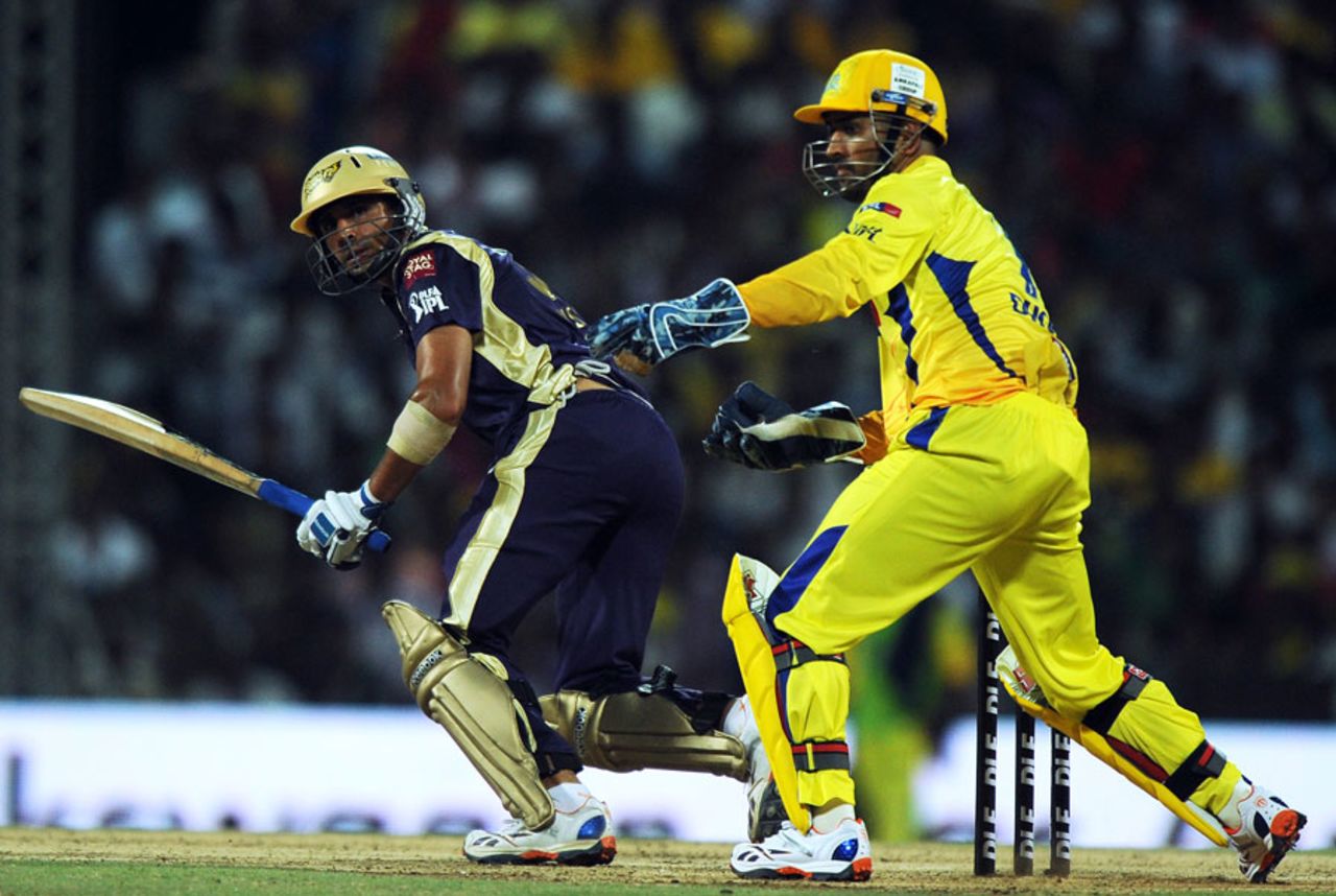 Manvinder Bisla scored 27 off 29 balls, Chennai v  Kolkata, IPL 2011, Chennai, April 8, 2011