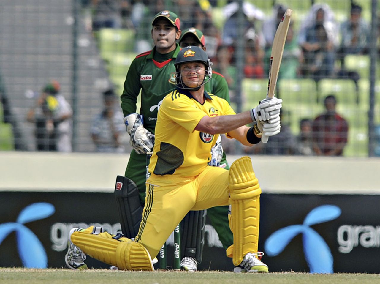 Shane Watson reached his fifty off just 26 balls, Bangladesh v Australia, 2nd ODI, Mirpur, April 11, 2011