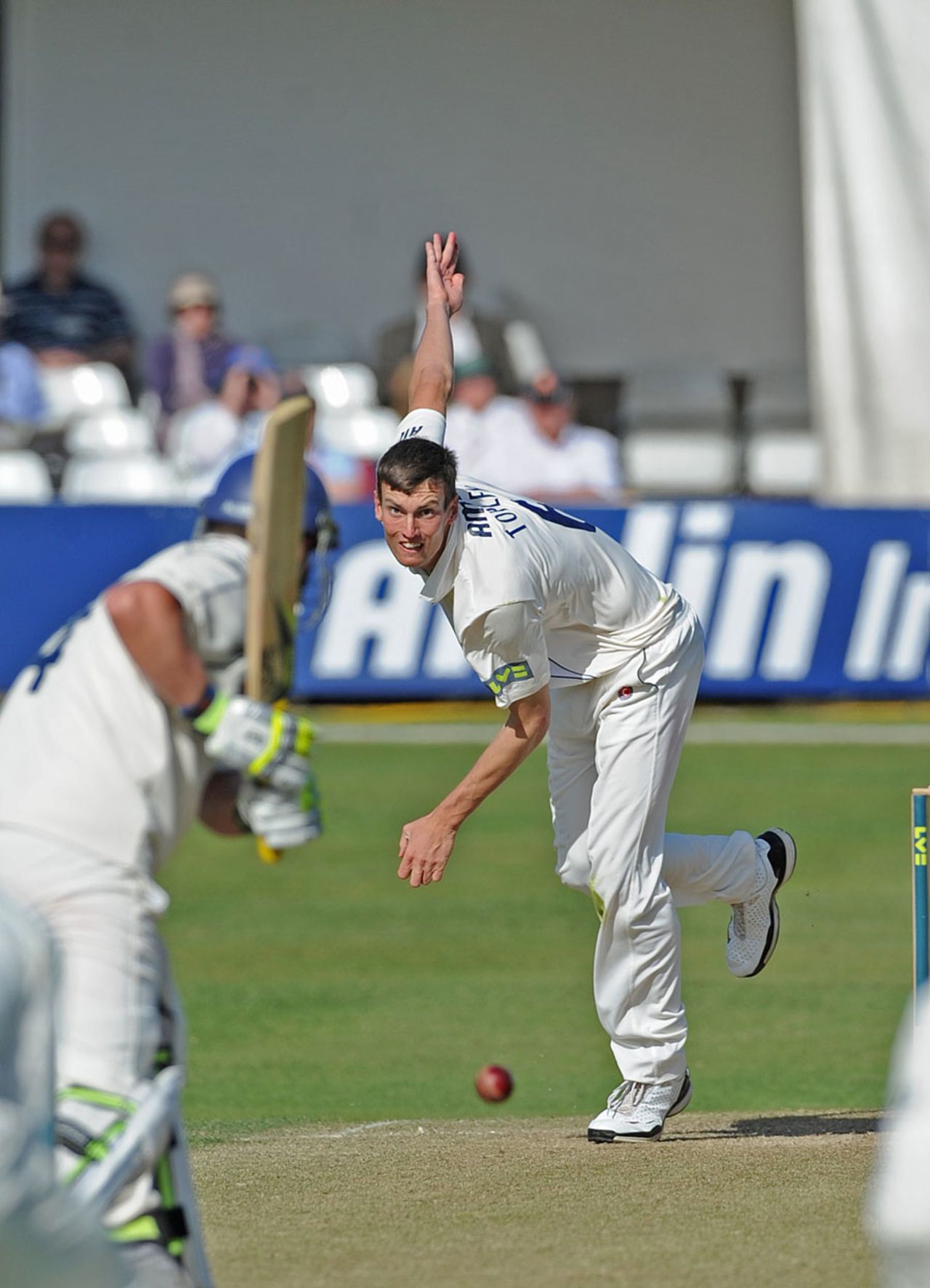 Reece Topley took seven wickets on his first Championship outing, Essex v Kent, County Championship, Division Two, Chelmsford, April 10, 2011