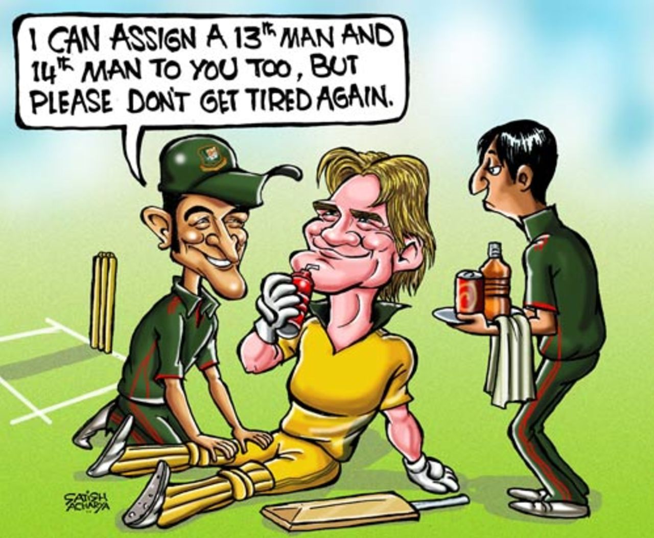Cartoon: No tiredness please