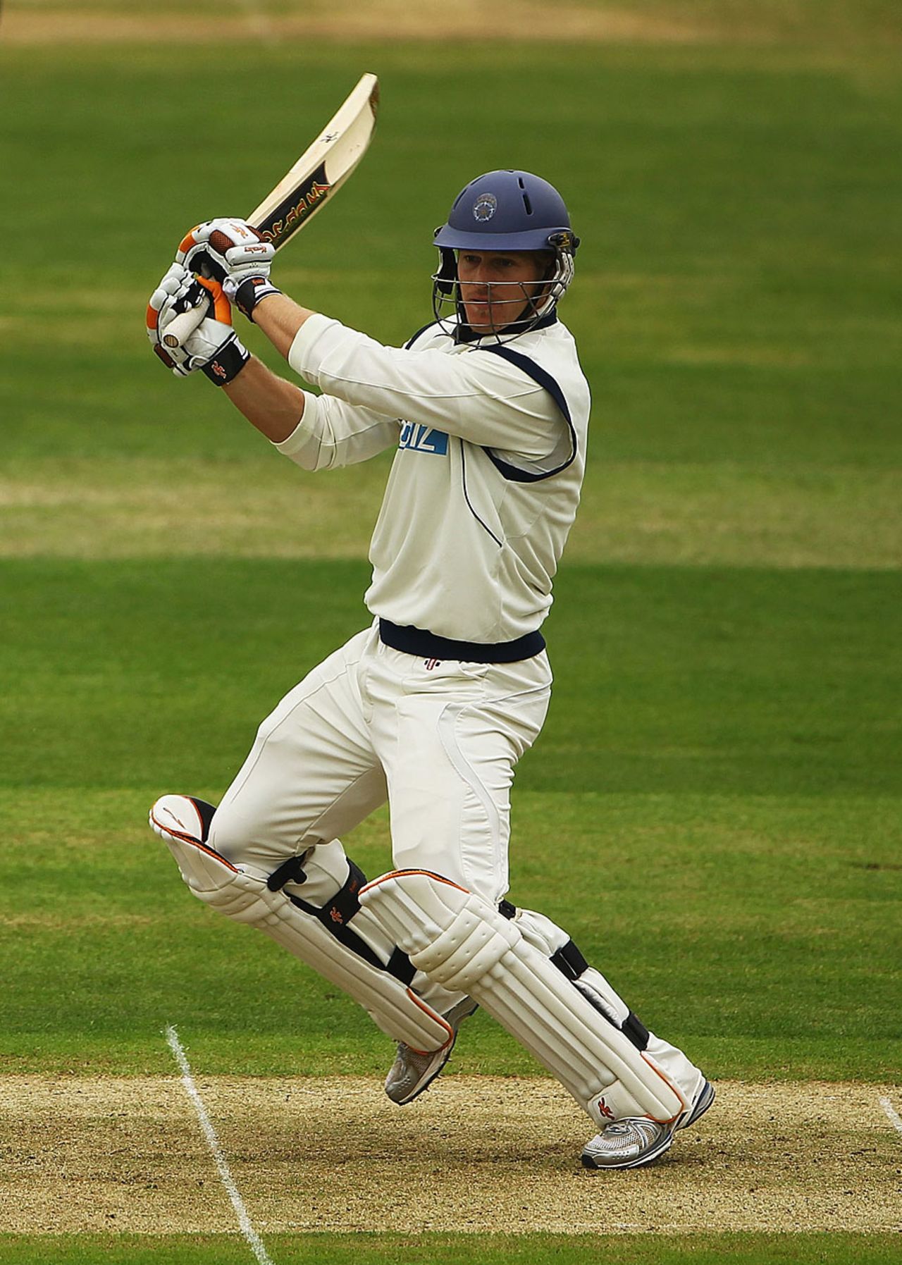 Jimmy Adams struck six fours in his 45 before falling to Andre Adams, Nottinghamshire v Hampshire, County Championship, Nottingham, April 14, 2011