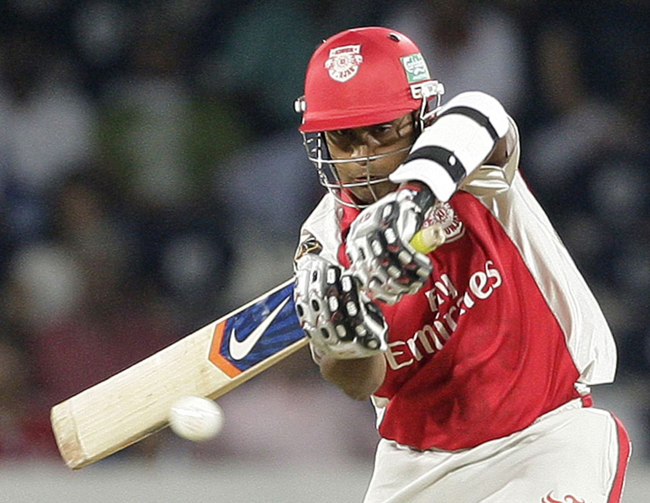 Paul Valthaty pulls the ball during a quickfire knock, Deccan Chargers v Kings XI Punjab, April 16, 2011