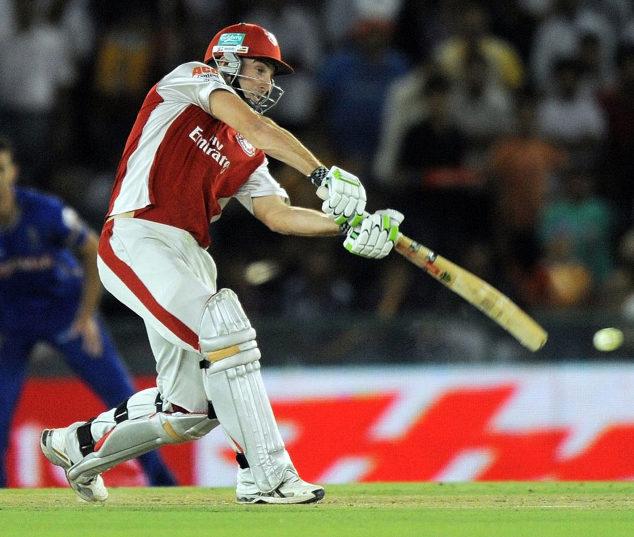 Shaun Marsh found the boundary regularly in his 71, Kings XI Punjab v Rajasthan Royals, IPL 2011, Mohali, April 21, 2011
