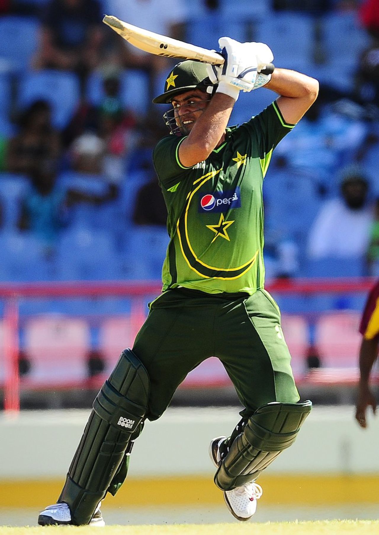 Ahmed Shehzad punches off the back foot, West Indies v Pakistan, 2nd ODI, Gros Islet, April 25, 2011