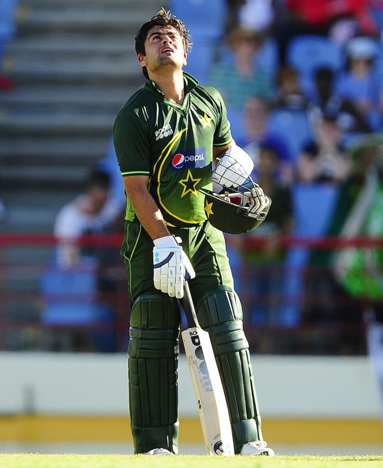 Ahmed Shehzad reached his century off 143 balls, West Indies v Pakistan, 2nd ODI, Gros Islet, April 25, 2011