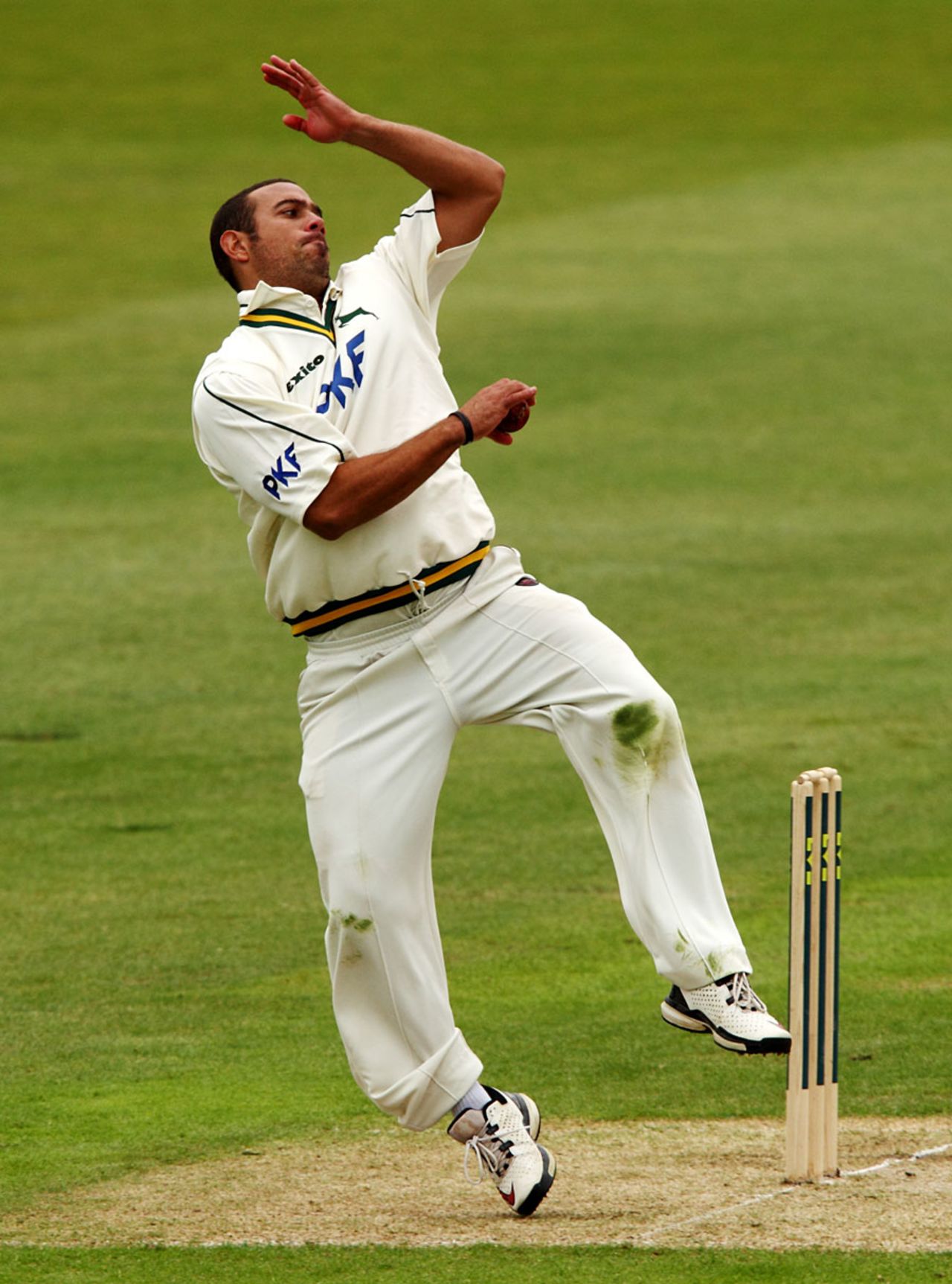 Andre Adams was Nottinghamshire's leading bowler with four wickets, Nottinghamshire v Worcestershire, County Championship Division One, Trent Bridge, April 26, 2010