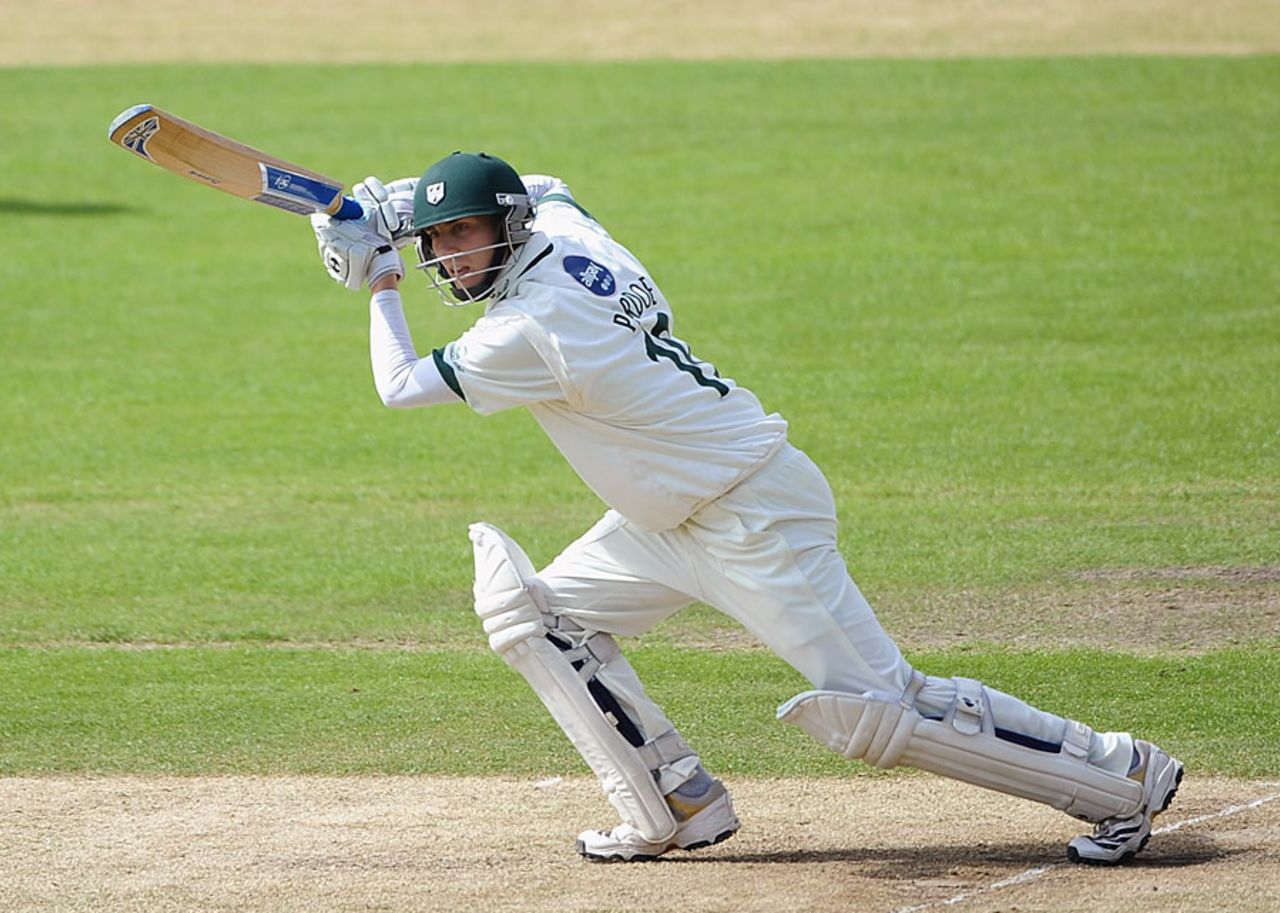 Matt Pardoe batted more than four and a half hours for his 74, Nottinghamshire v Worcestershire, County Championship, Division One, Trent Bridge, April 27, 2011