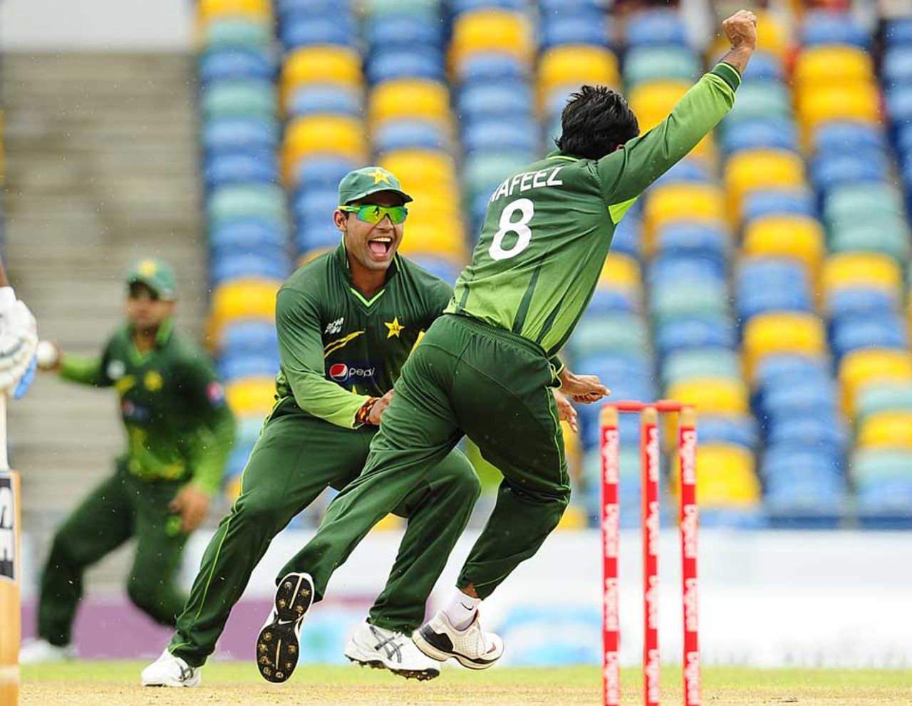 Mohammad Hafeez removed Devon Smith in his first over, West Indies v Pakistan, 3rd ODI, Barbados, April 28, 2011