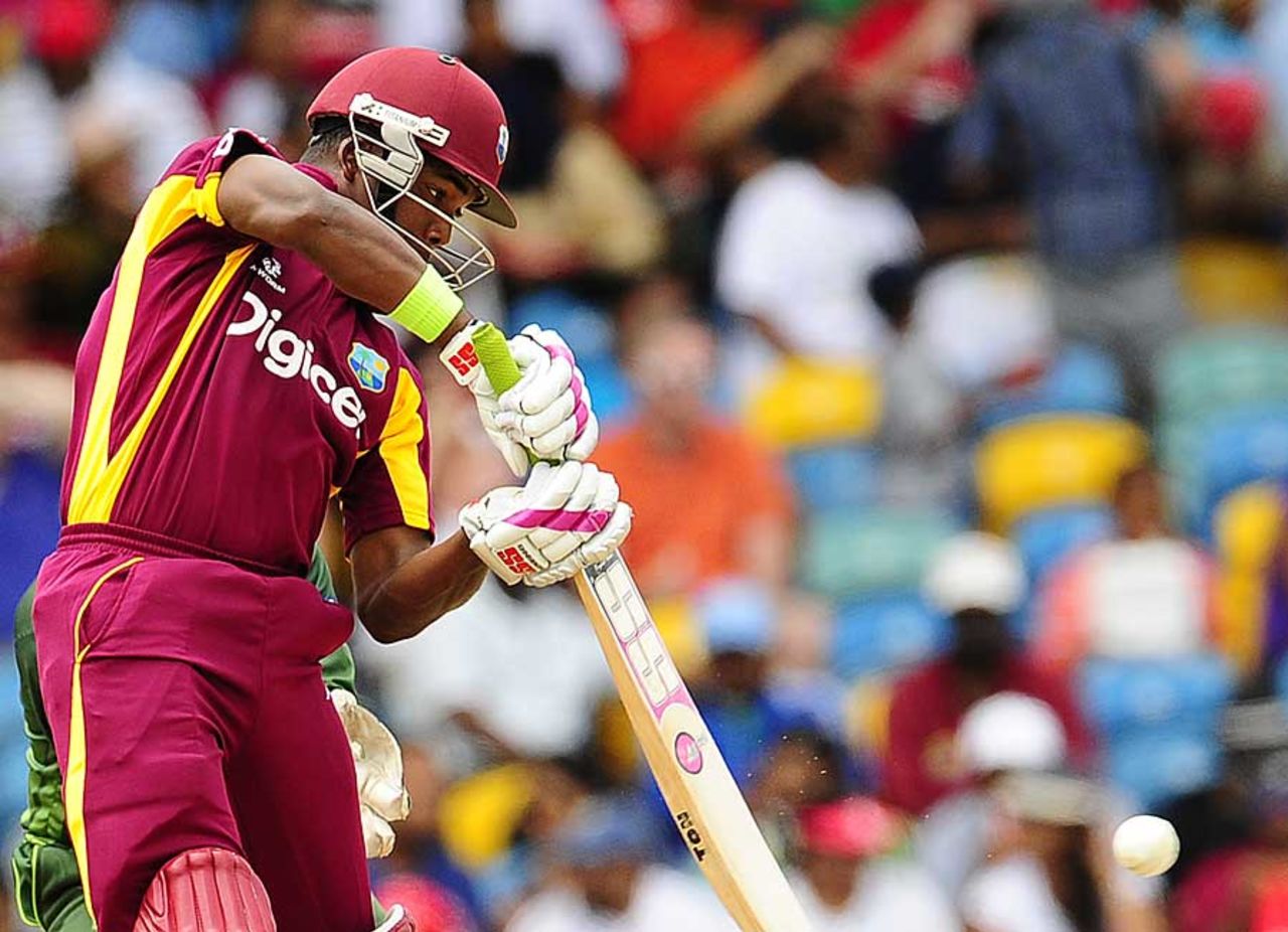 Darren Bravo played some good shots but West Indies needed more, West Indies v Pakistan, 3rd ODI, Barbados, April 28, 2011