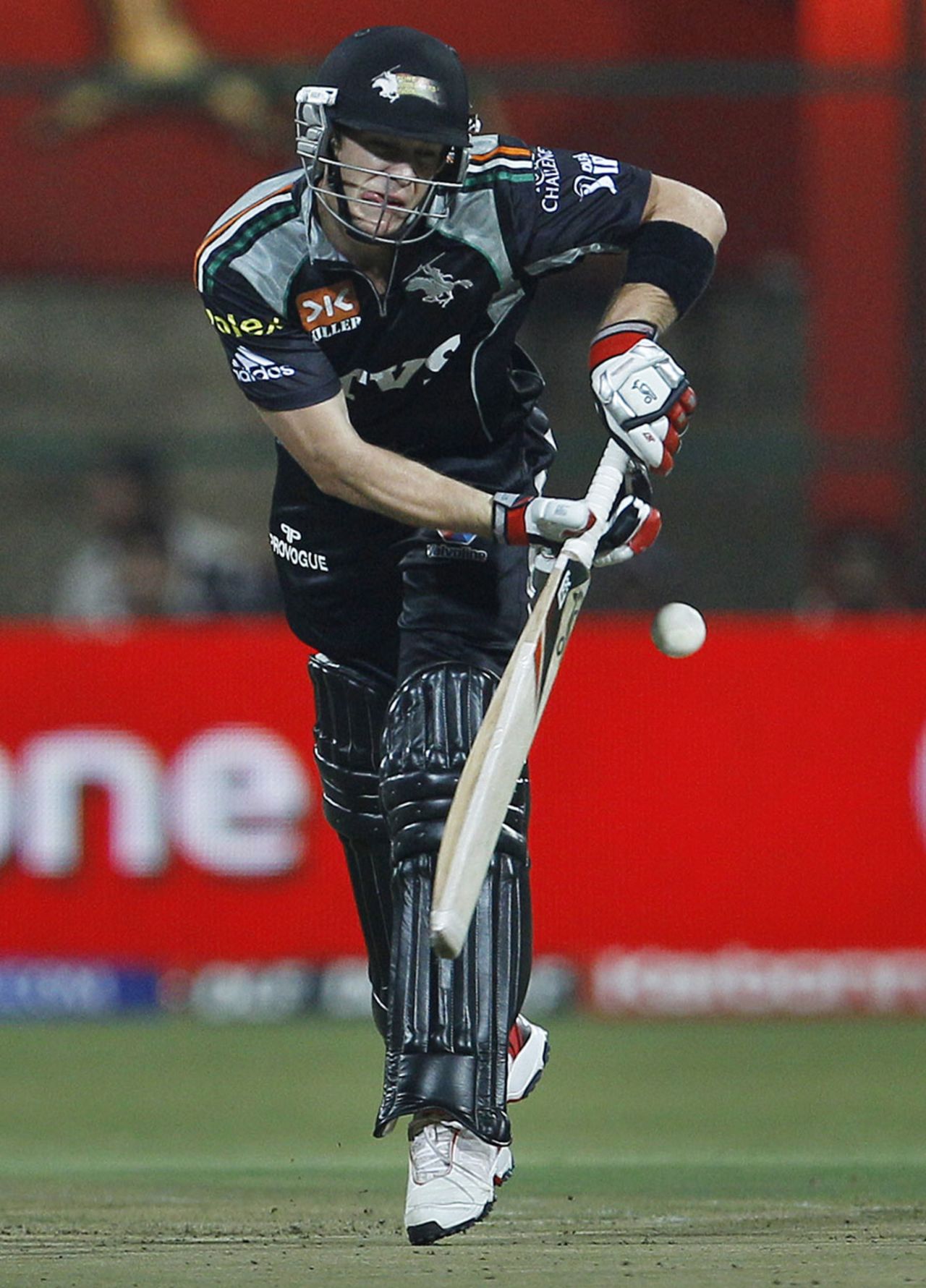 Tim Paine gets on his toes to play one to the leg side, Royal Challengers Bangalore v Pune Warriors, IPL 2011, Bangalore, April 29, 2011