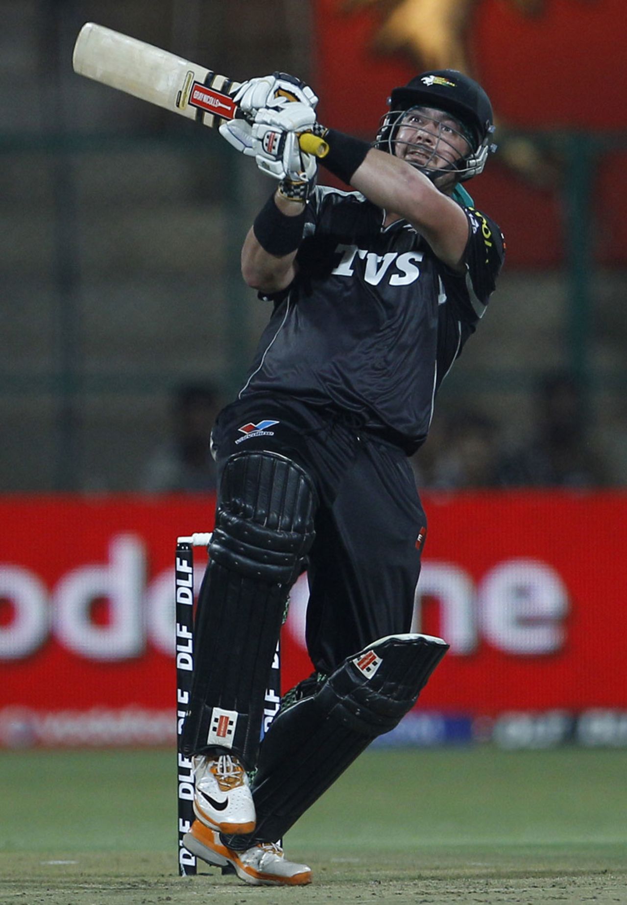 Jesse Ryder pulls in front of the wicket, Royal Challengers Bangalore v Pune Warriors, IPL 2011, Bangalore, April 29, 2011
