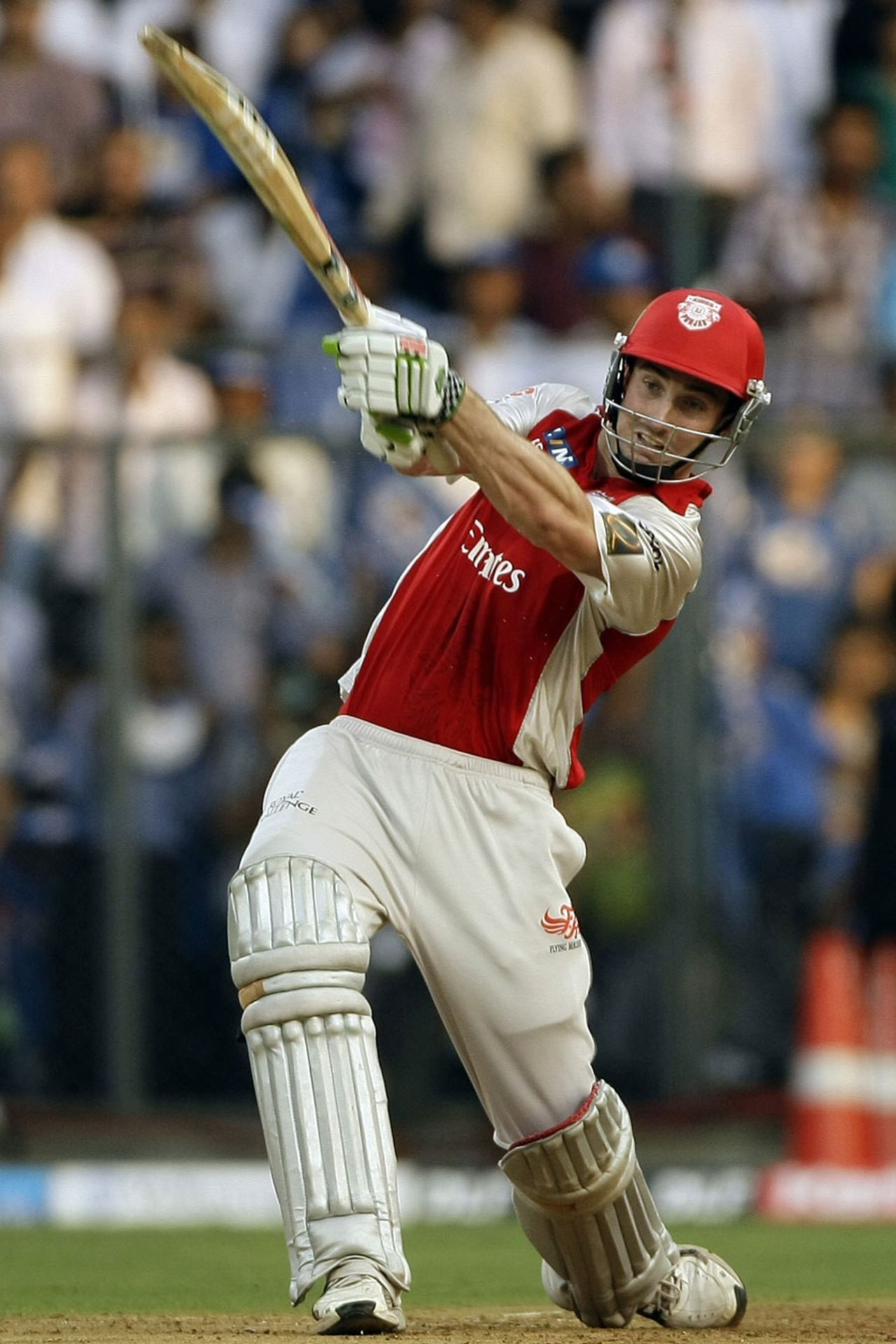 Shaun Marsh drills the ball down the ground, Mumbai Indians v Kings XI Punjab, IPL 2011, Mumbai, May 2, 2011