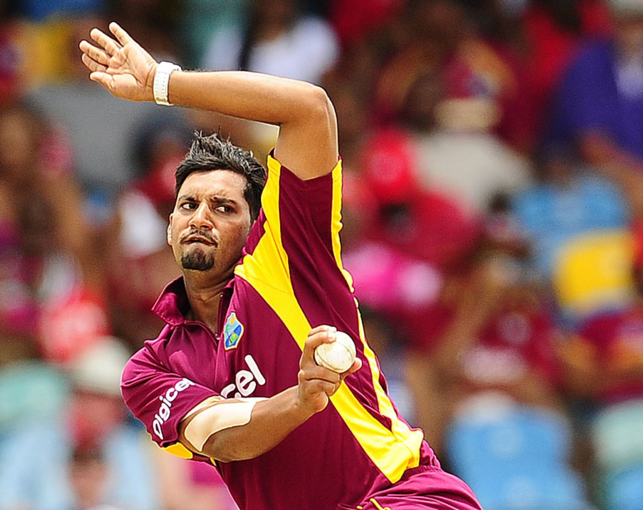 The in-form Ravi Rampaul was economical for West Indies, West Indies v Pakistan, 4th ODI, Barbados, May 2, 2011