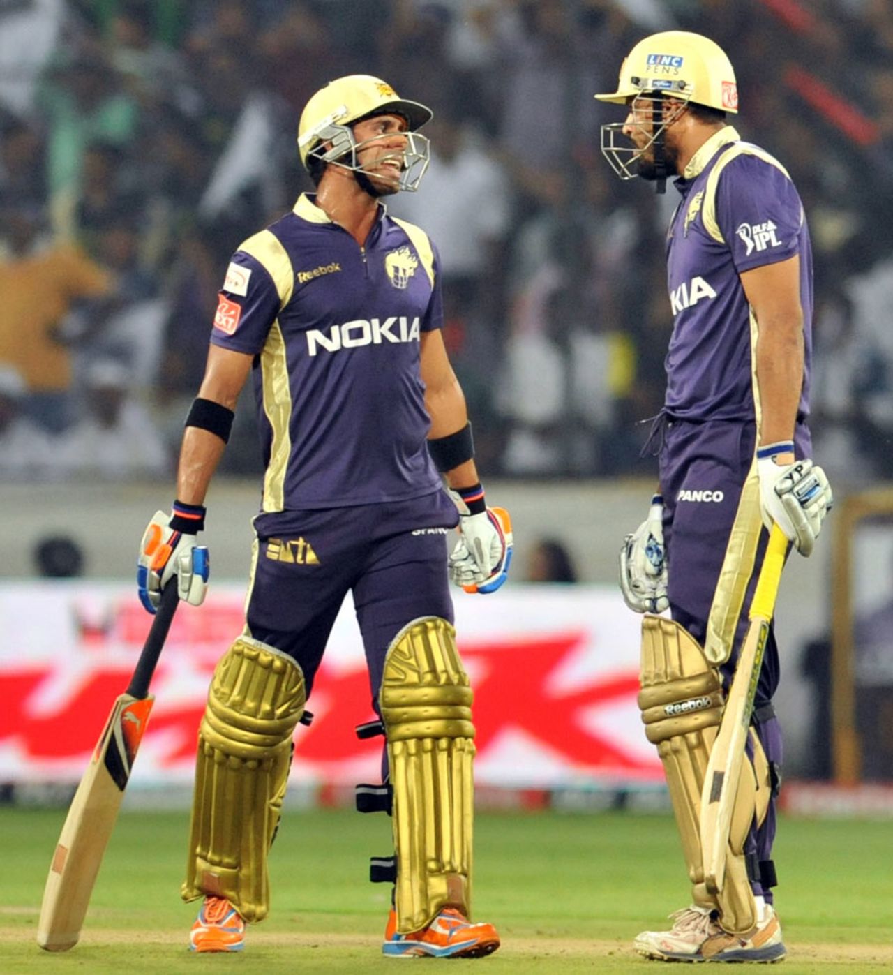 Manoj Tiwary and Yusuf Pathan added 80 in eight overs, Deccan Chargers v Kolkata Knight Riders, IPL 2011, Hyderabad, May 3, 2011