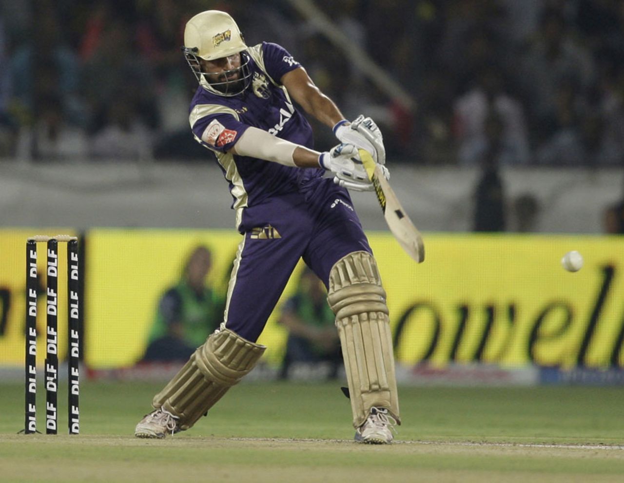 Yusuf Pathan powers one to the boundary, Deccan Chargers v Kolkata Knight Riders, IPL 2011, Hyderabad, May 3, 2011