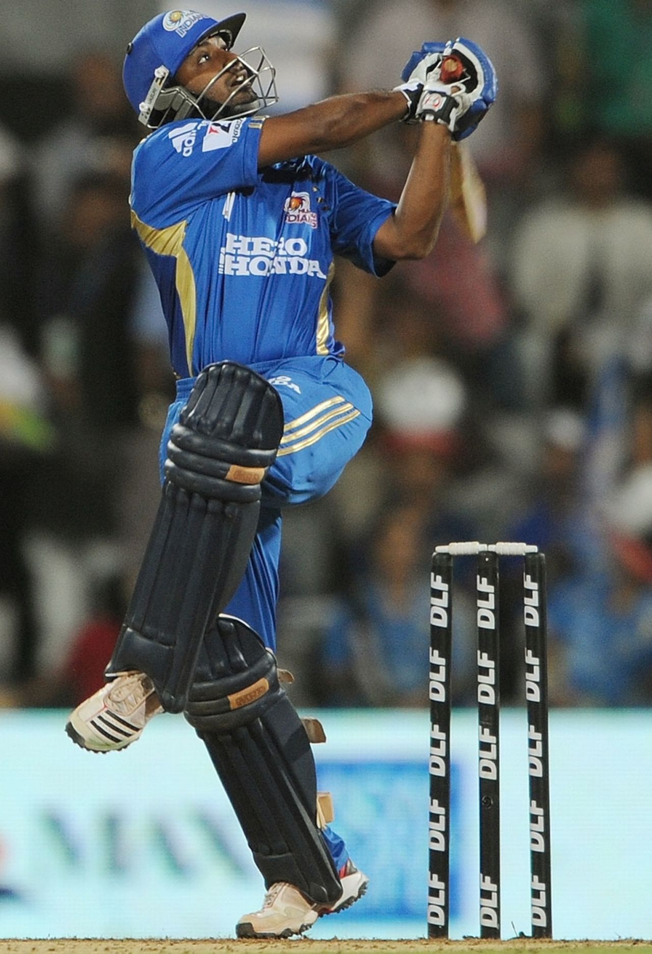 Ambati Rayudu looks to play the pull shot, Pune Warriors v Mumbai Indians, IPL 2011, Navi Mumbai, May 4, 2011