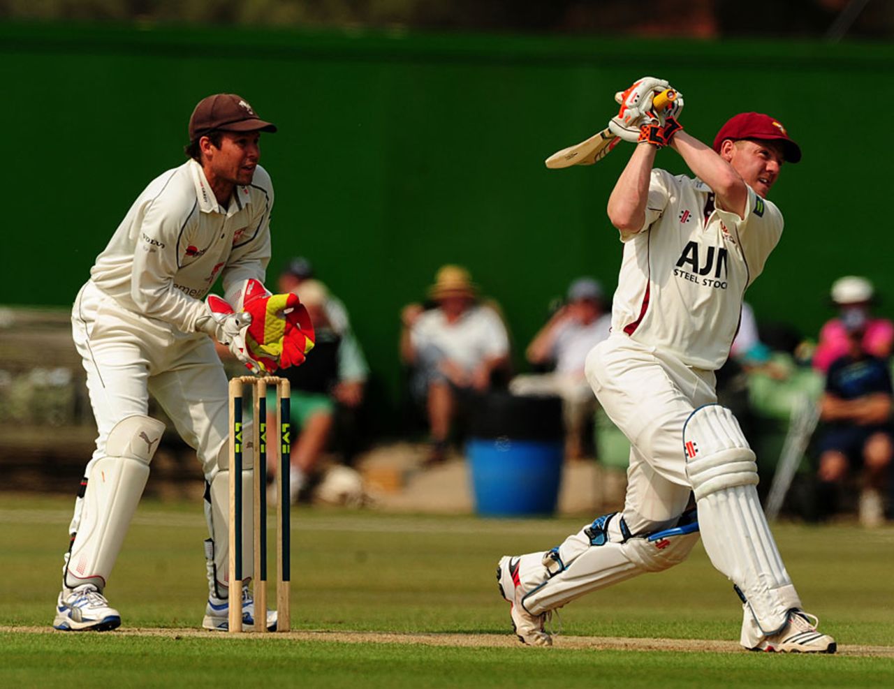 Niall O'Brien drives down the ground during his 62, Kent v Northamptonshire, County Championship, Division Two, Canterbury, May 5, 2011